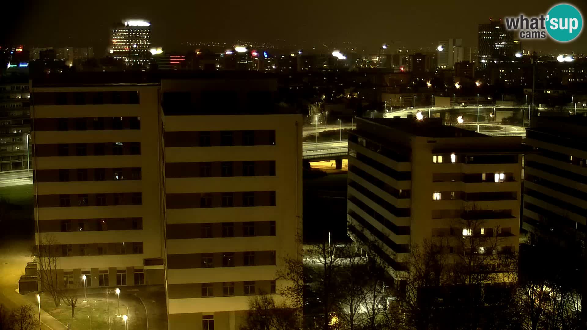 Krožišče Slavonske in Marin Držićeve ulice v Zagrebu v živo