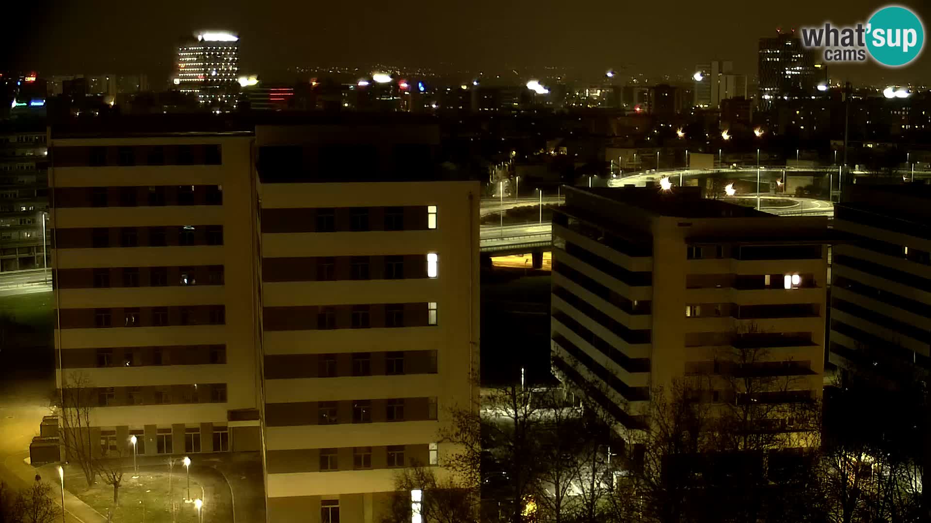 Rotonda en vivo que cruza Slavonska y Marin Držić Avenue en Zagreb webcam