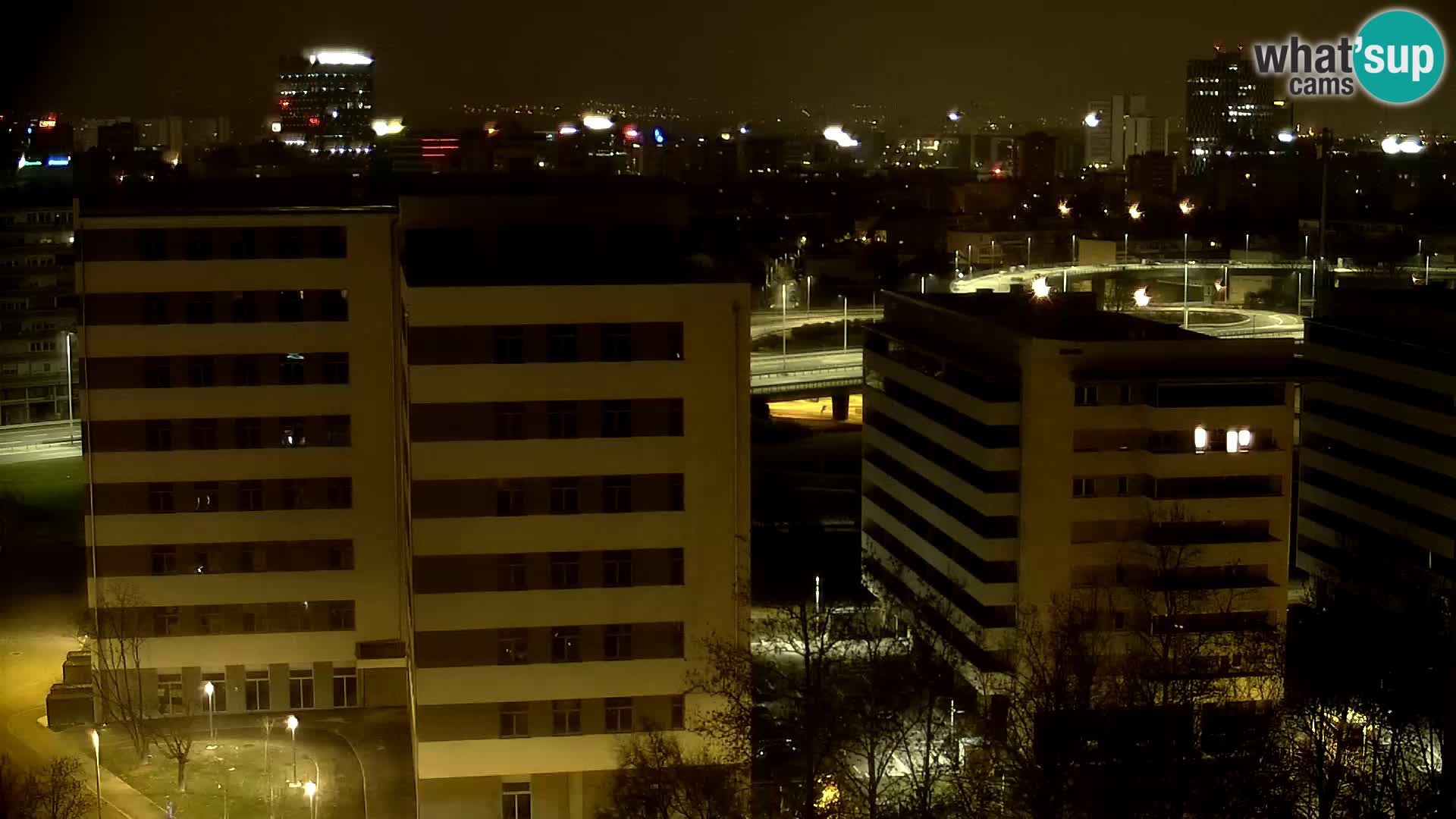 Live-Kreisverkehr Slavonska und Marin Držić Avenue zur Zagreb Webcam