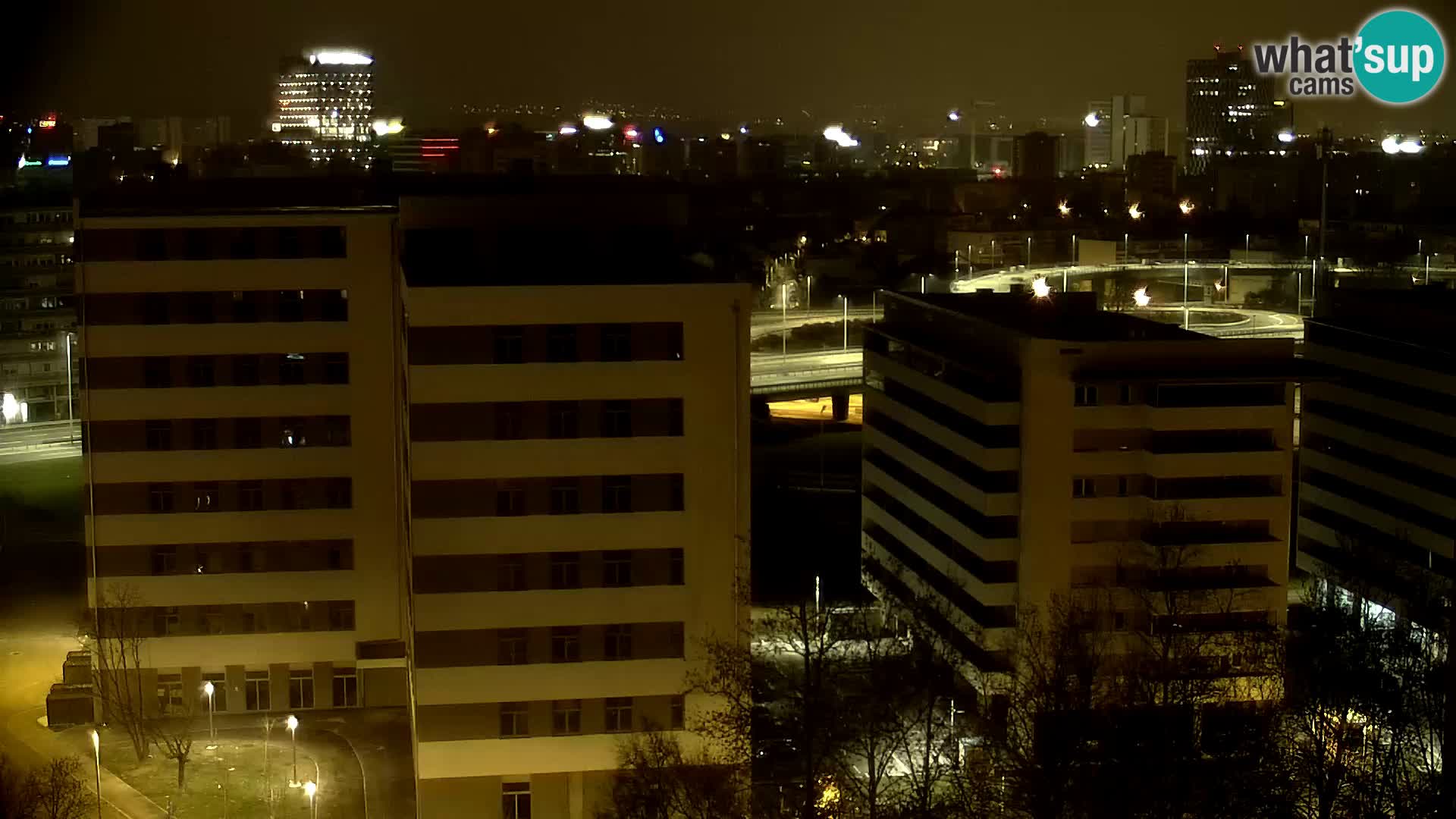 Live-Kreisverkehr Slavonska und Marin Držić Avenue zur Zagreb Webcam