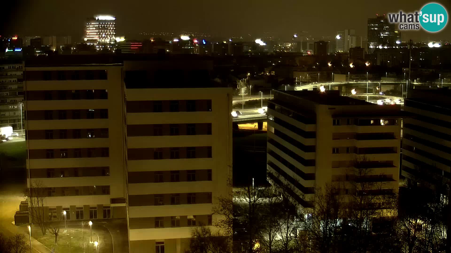 Rond-point en direct traversant les avenues Slavonska et Marin Držić à Zagreb webcam
