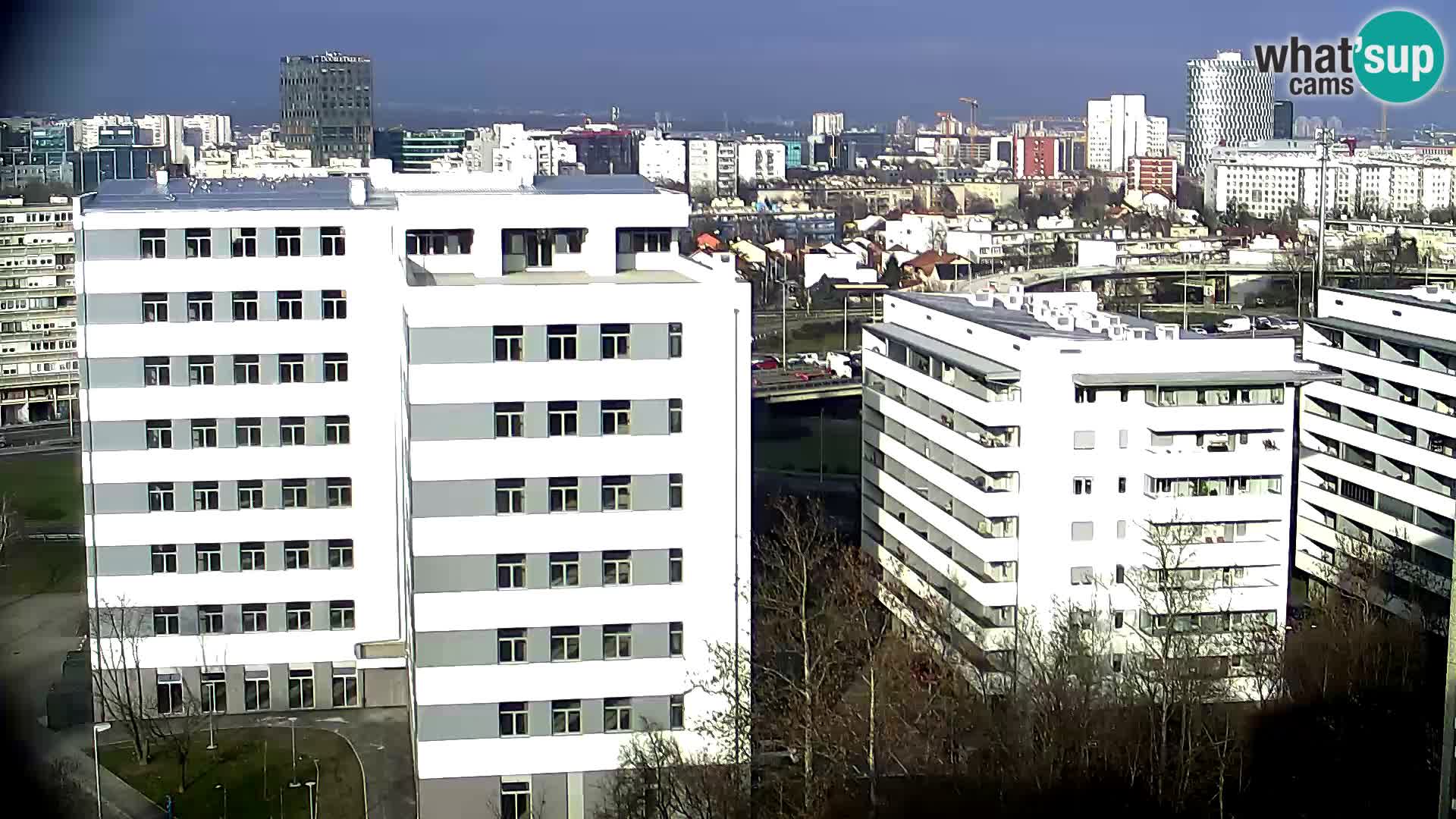 Rotatoria e incrocio viale Slavonska e Marin Držić  – webcam di Zagabria