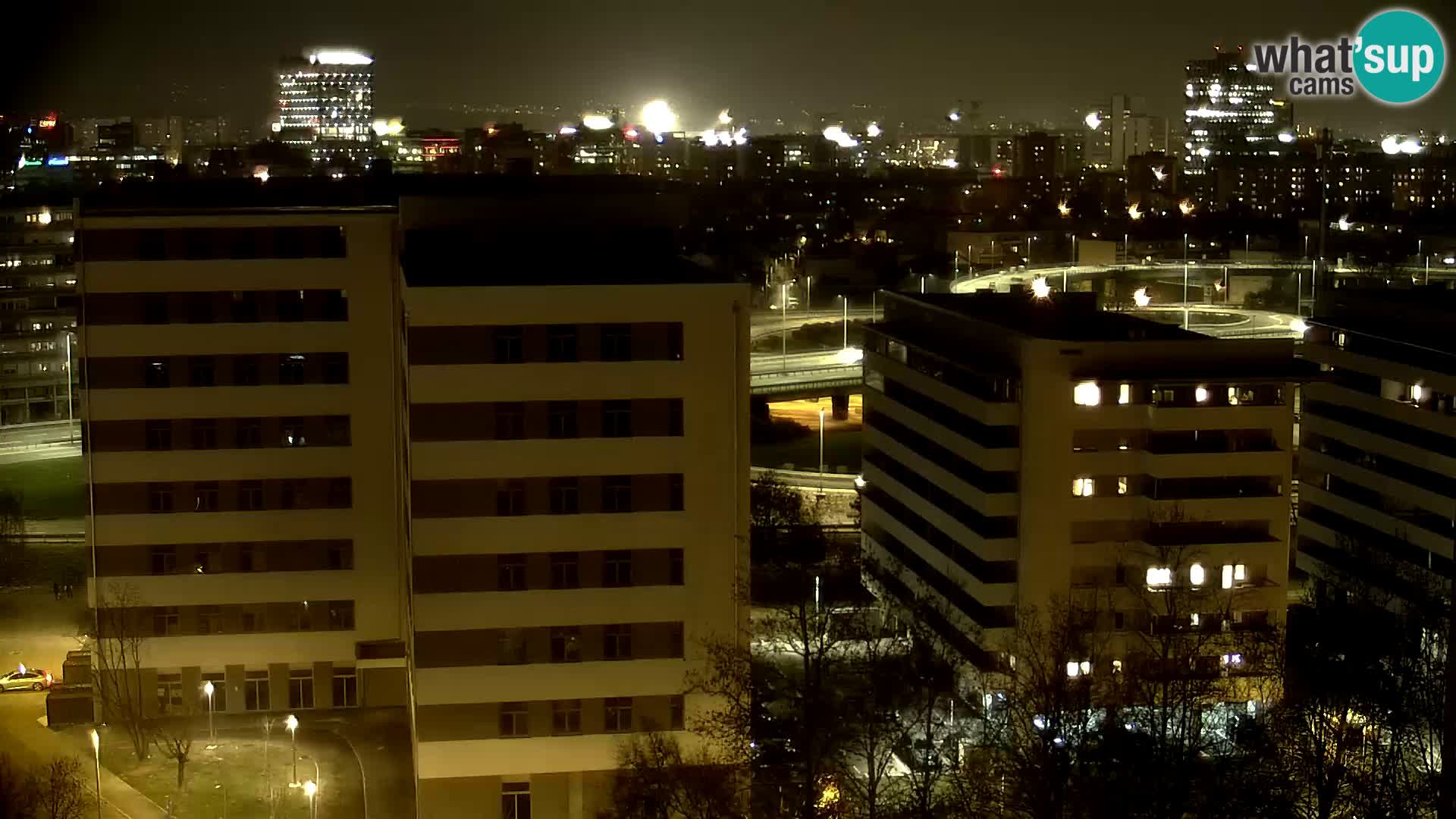 Rotatoria e incrocio viale Slavonska e Marin Držić  – webcam di Zagabria