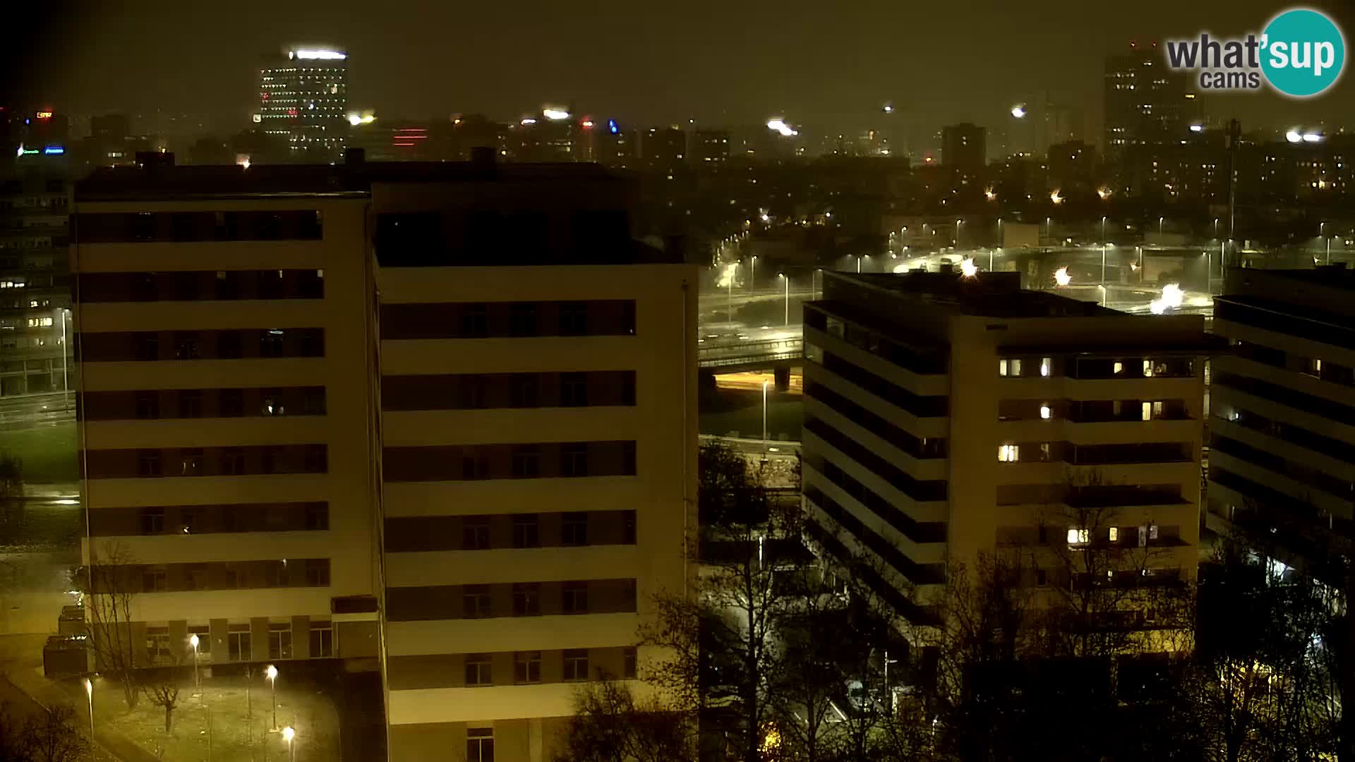 Krožišče Slavonske in Marin Držićeve ulice v Zagrebu v živo