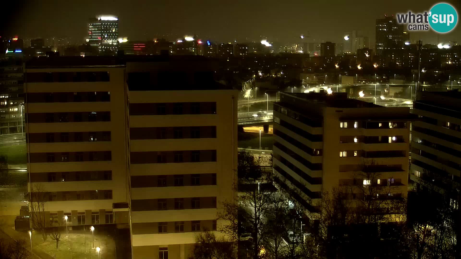 Rotatoria e incrocio viale Slavonska e Marin Držić  – webcam di Zagabria