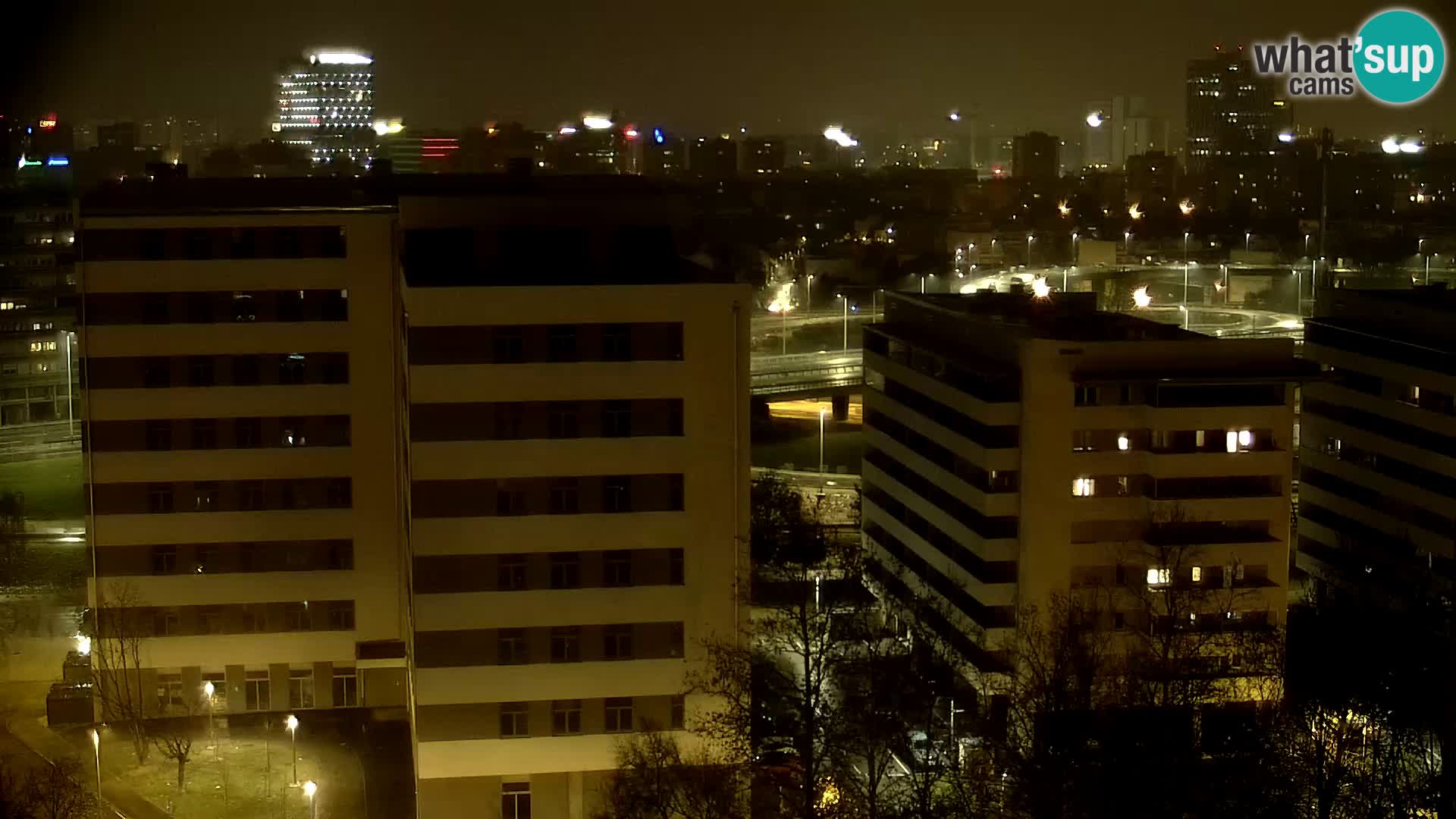 Rotatoria e incrocio viale Slavonska e Marin Držić  – webcam di Zagabria