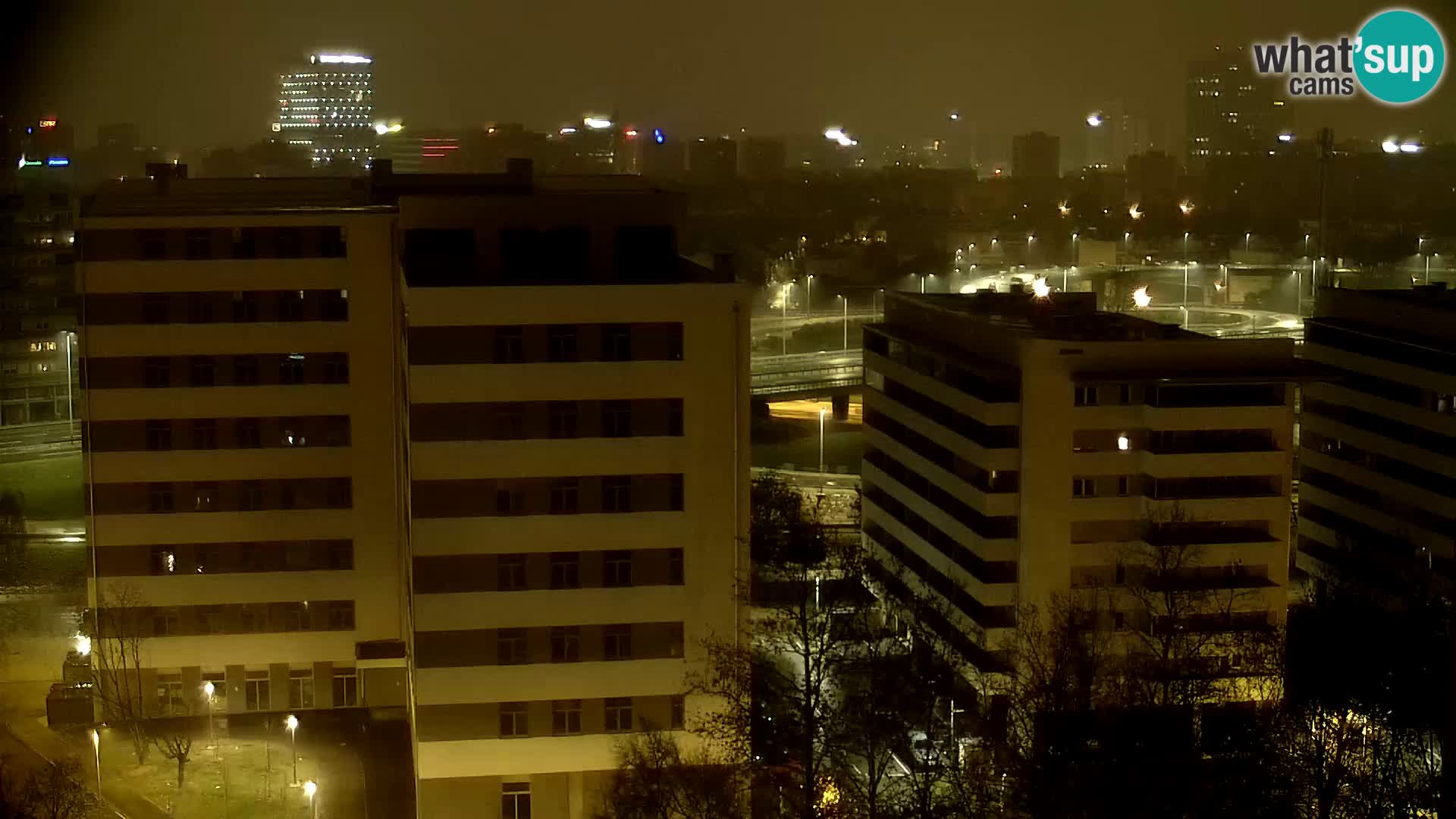 Live-Kreisverkehr Slavonska und Marin Držić Avenue zur Zagreb Webcam