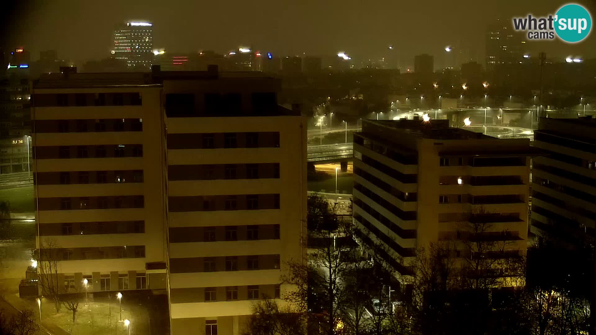 Rond-point en direct traversant les avenues Slavonska et Marin Držić à Zagreb webcam