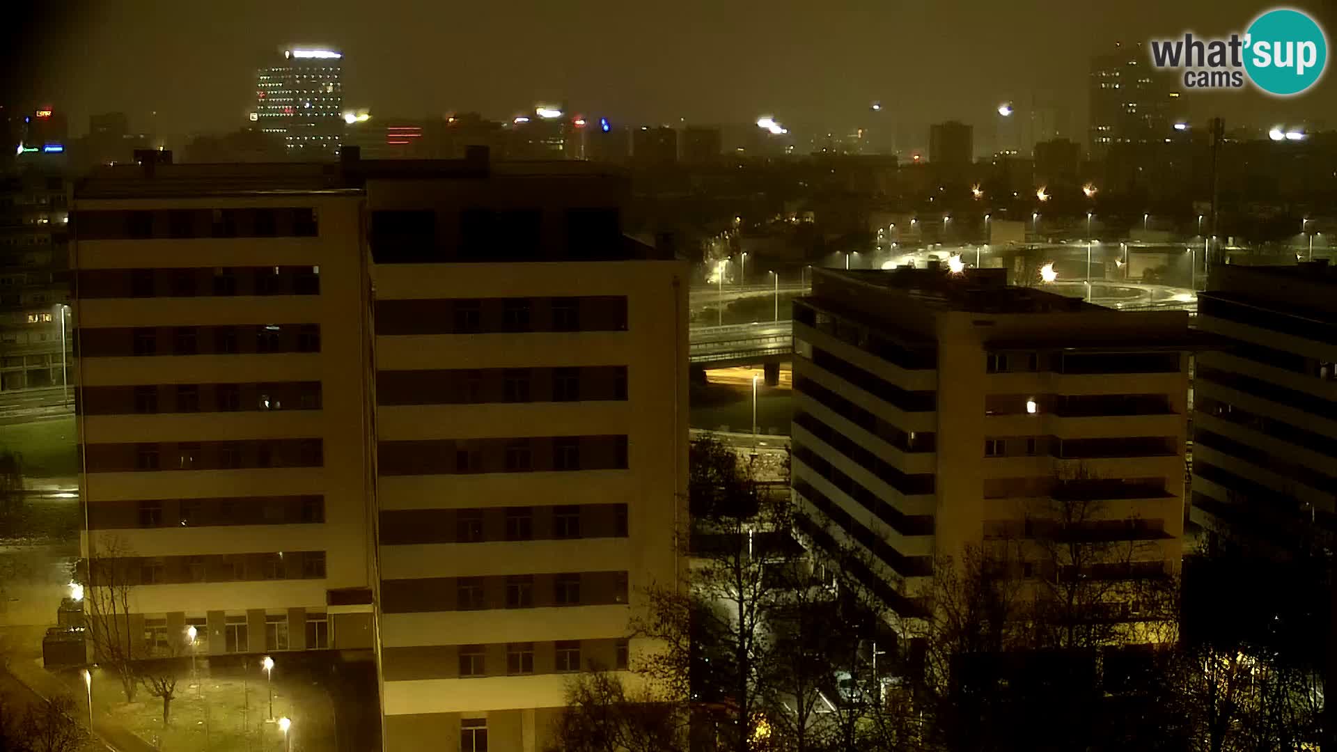 Rotatoria e incrocio viale Slavonska e Marin Držić  – webcam di Zagabria