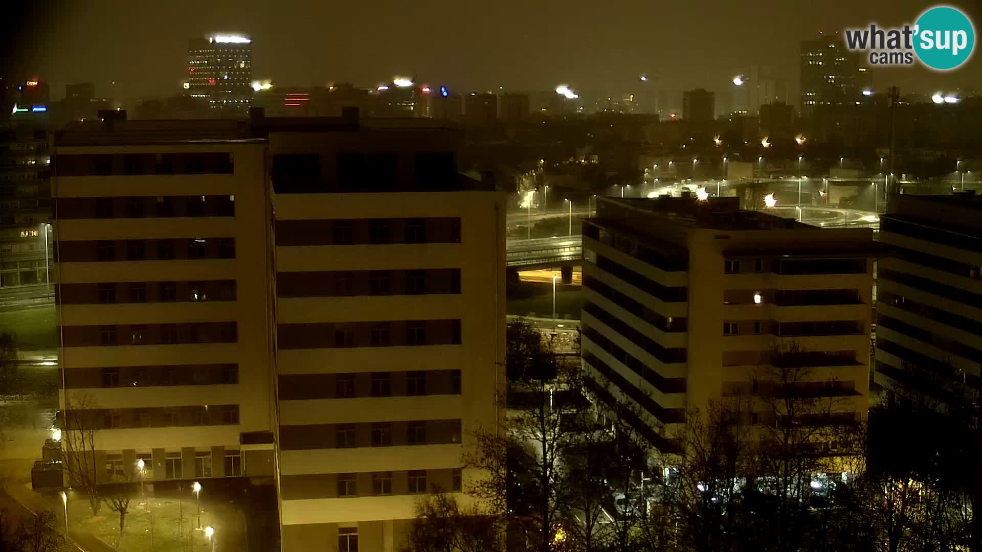 Live-Kreisverkehr Slavonska und Marin Držić Avenue zur Zagreb Webcam