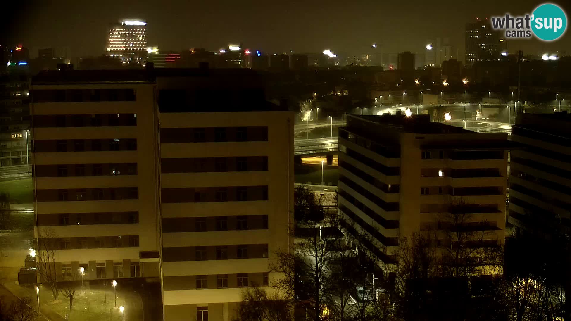 Live Interchange of Slavonska Avenue and Marin Držić Avenue in Zagreb webcam