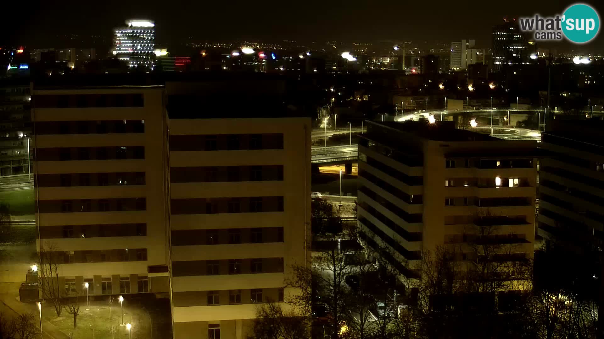 Live Interchange of Slavonska Avenue and Marin Držić Avenue in Zagreb webcam