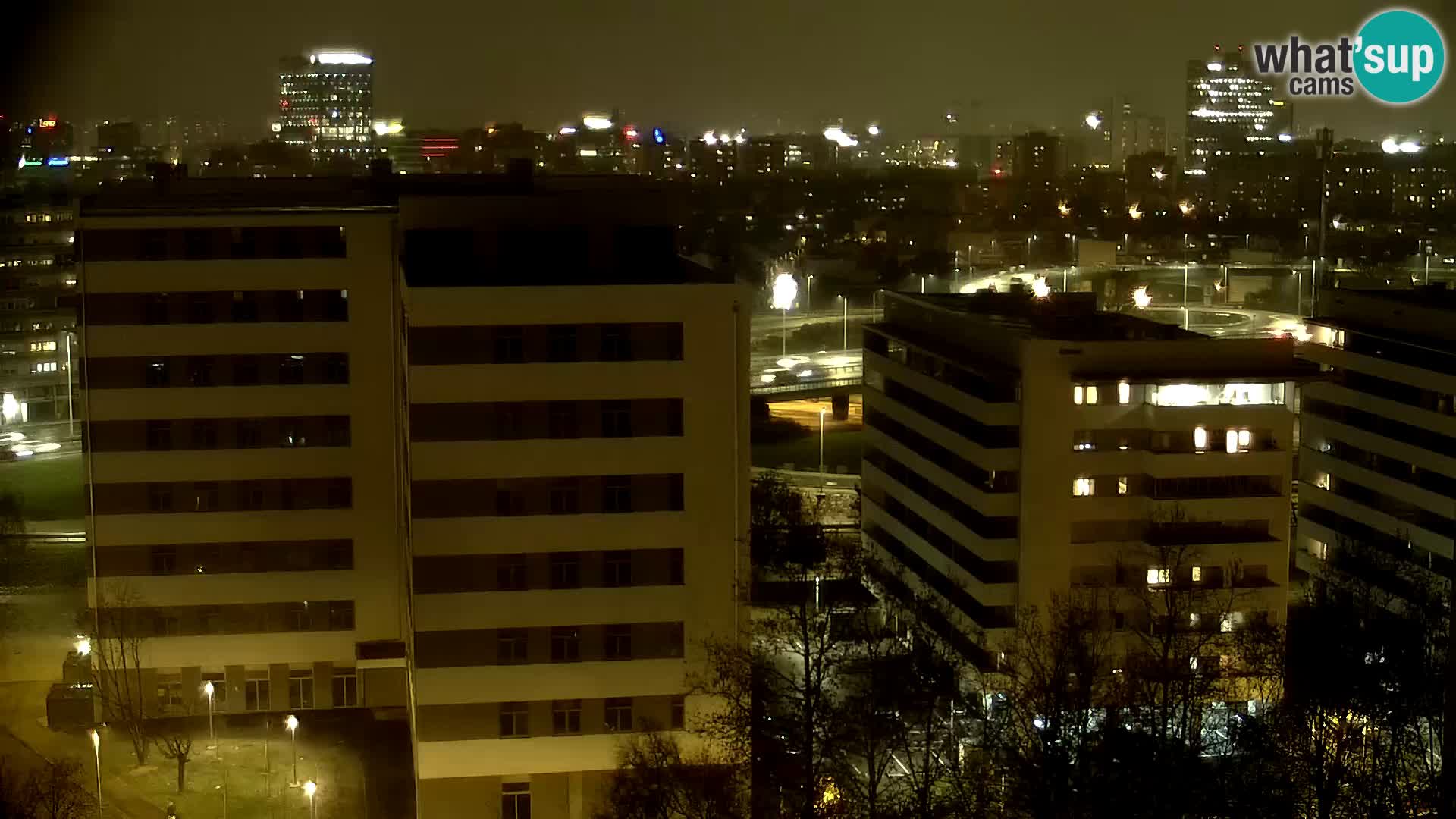 Live Interchange of Slavonska Avenue and Marin Držić Avenue in Zagreb webcam