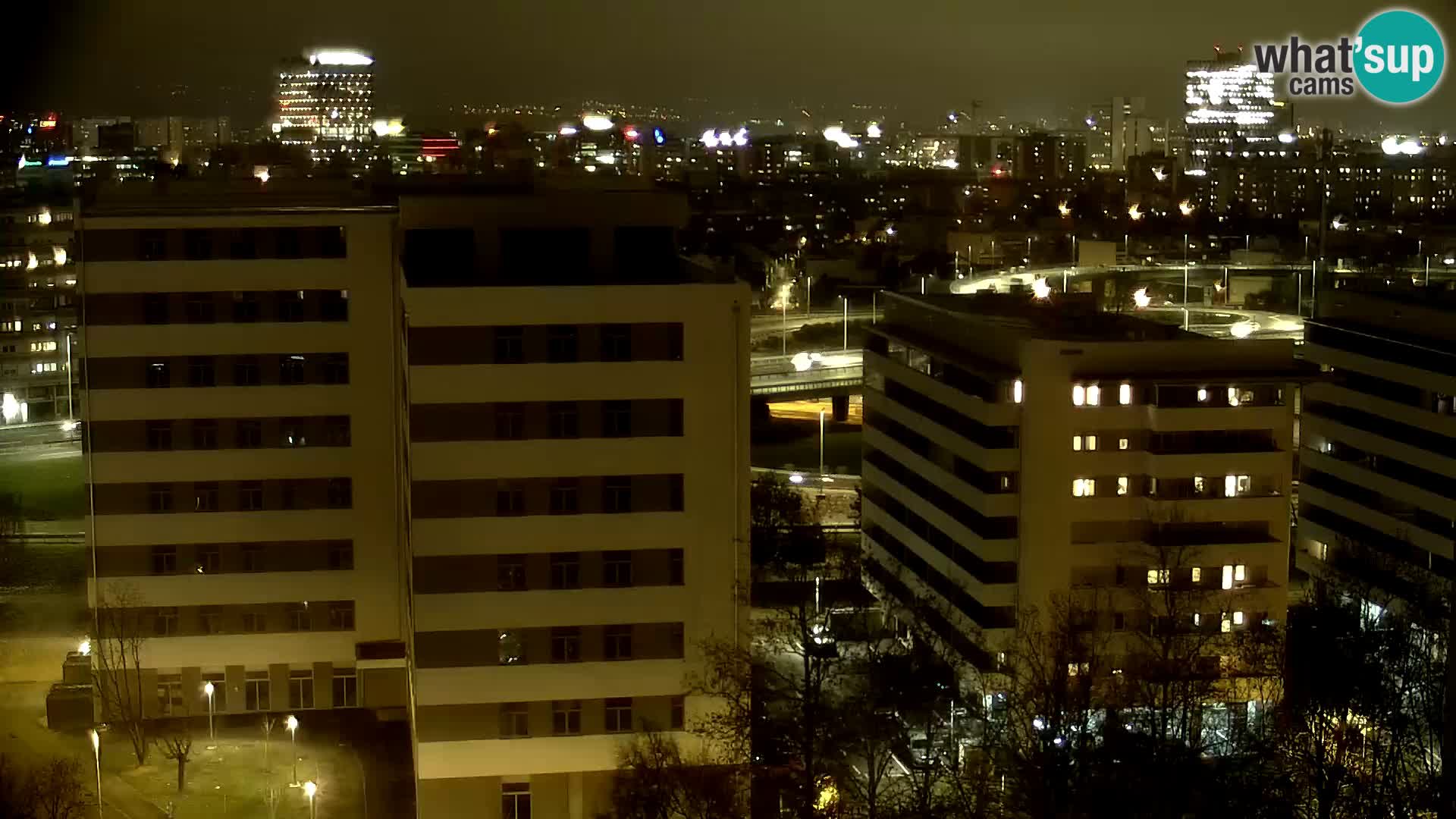Live Interchange of Slavonska Avenue and Marin Držić Avenue in Zagreb webcam