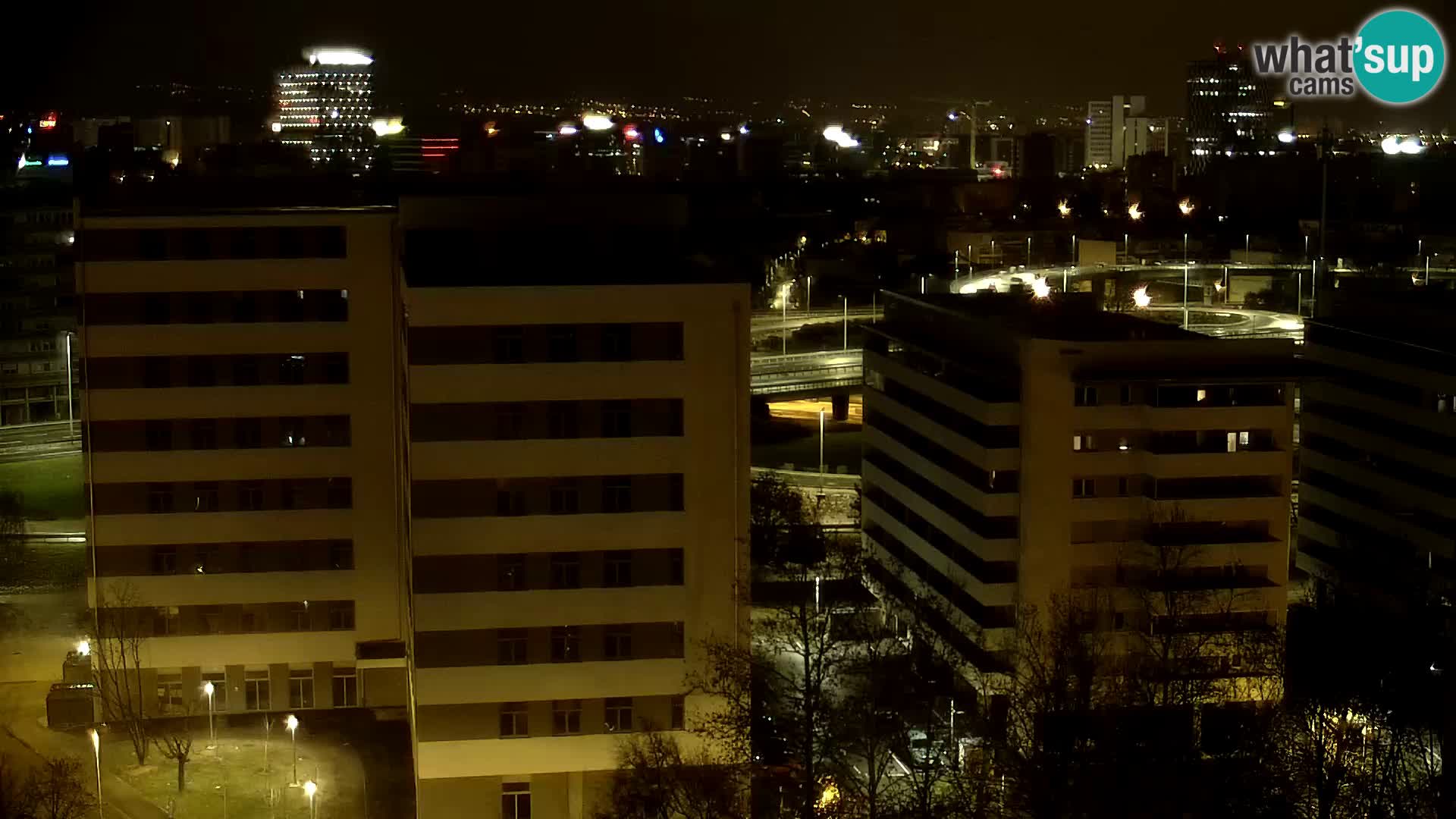 Live-Kreisverkehr Slavonska und Marin Držić Avenue zur Zagreb Webcam