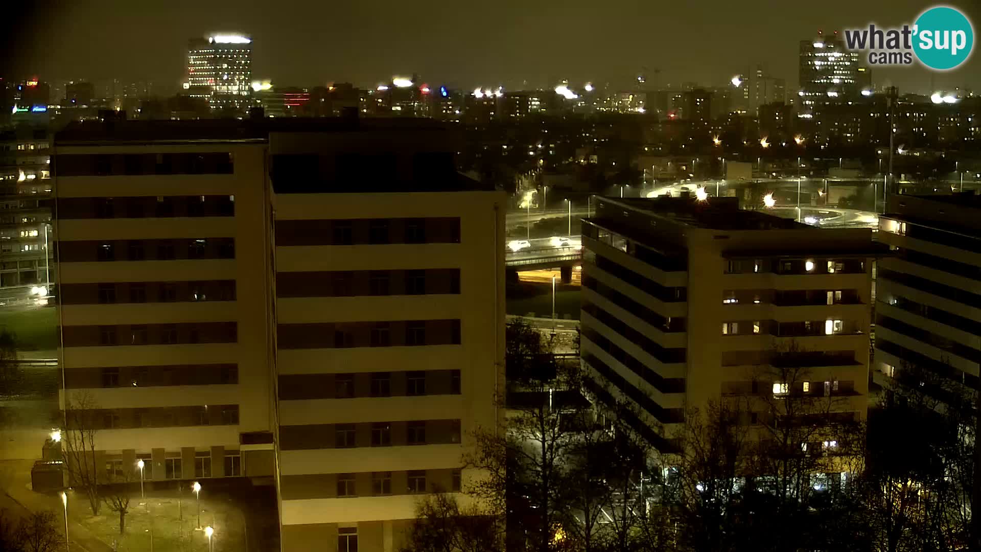 Rotatoria e incrocio viale Slavonska e Marin Držić  – webcam di Zagabria