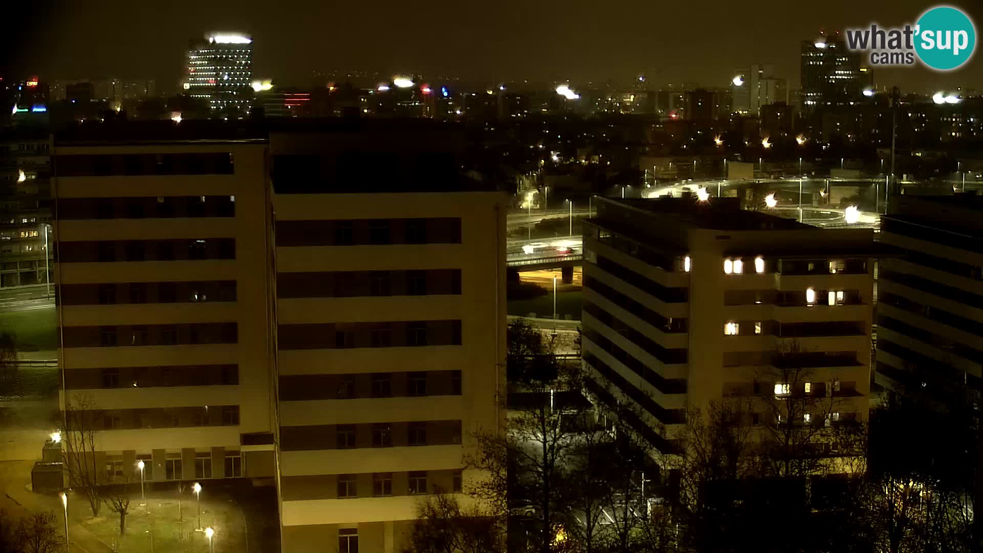 Live-Kreisverkehr Slavonska und Marin Držić Avenue zur Zagreb Webcam