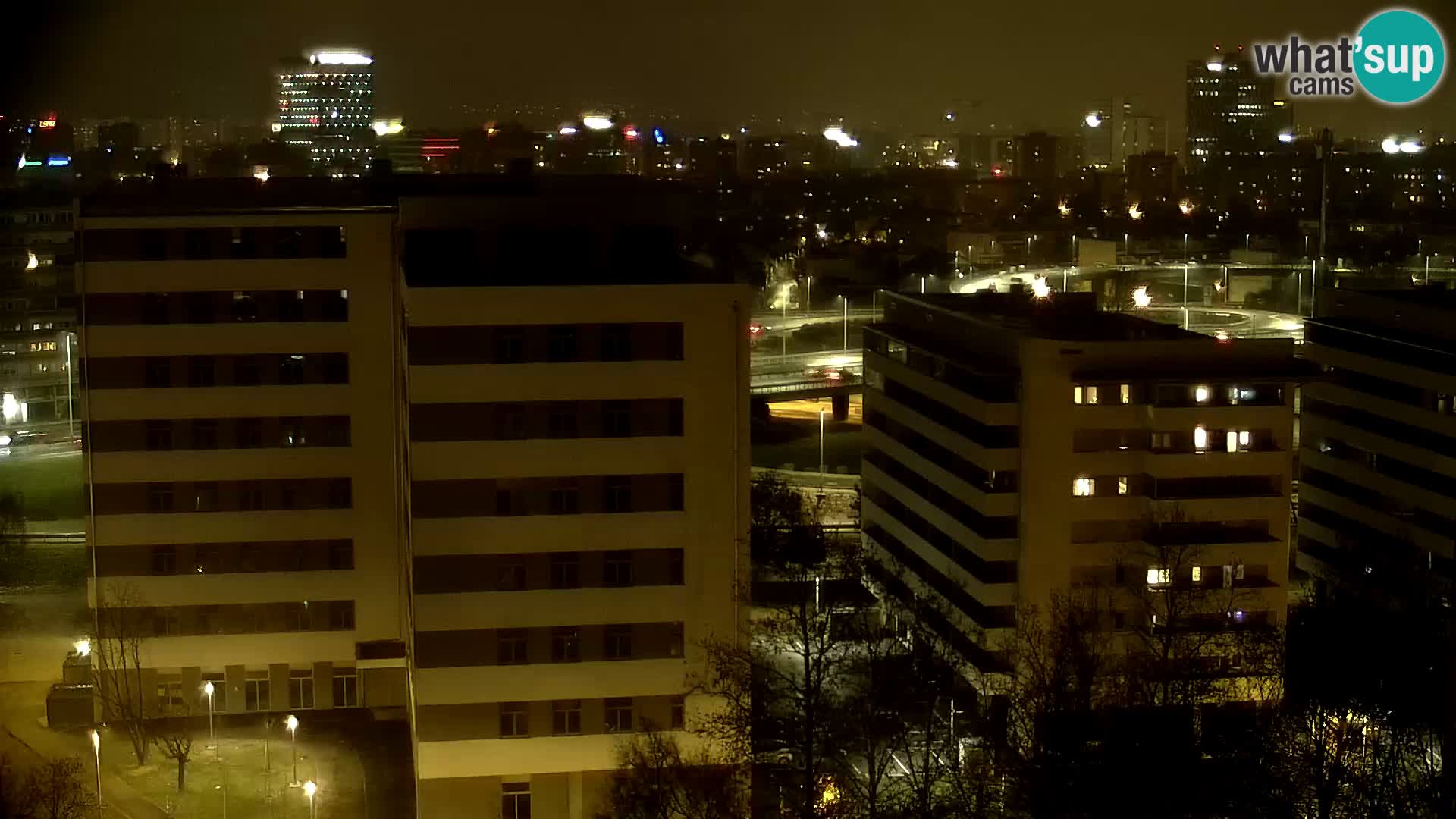 Live-Kreisverkehr Slavonska und Marin Držić Avenue zur Zagreb Webcam