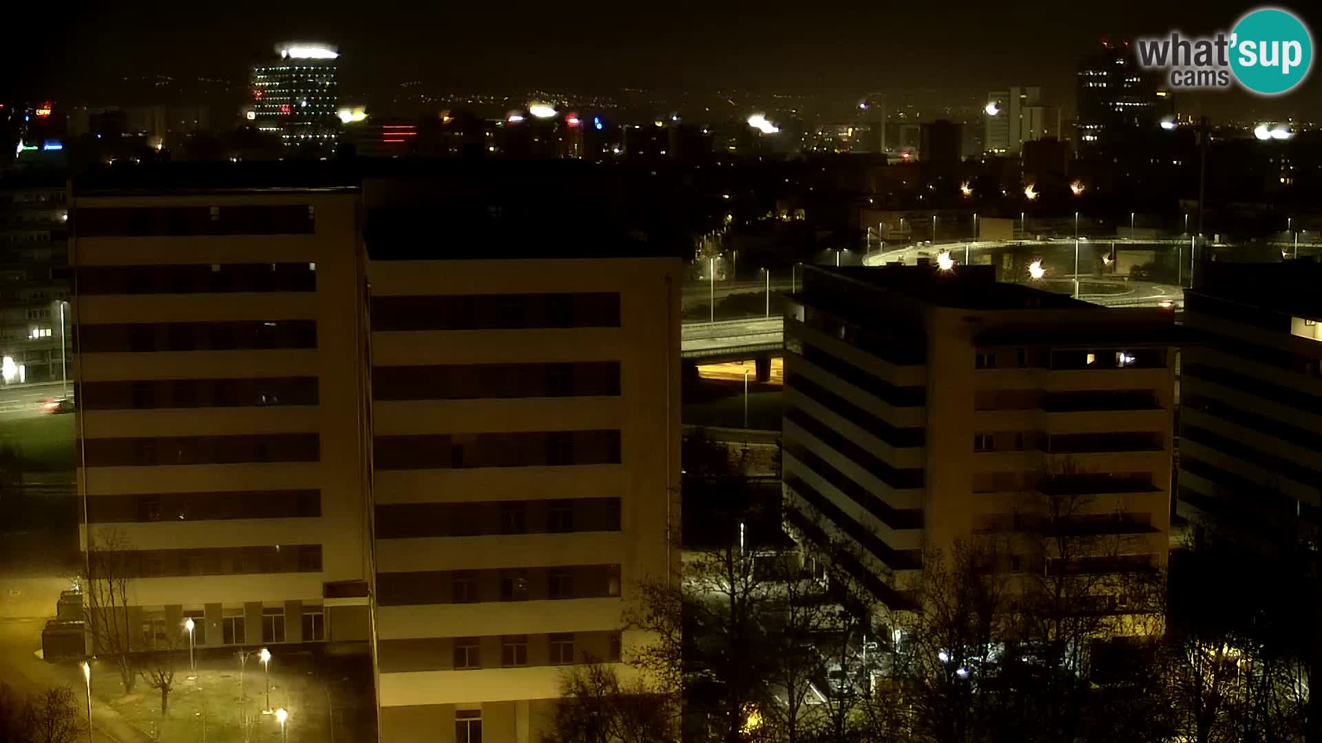 Live Interchange of Slavonska Avenue and Marin Držić Avenue in Zagreb webcam