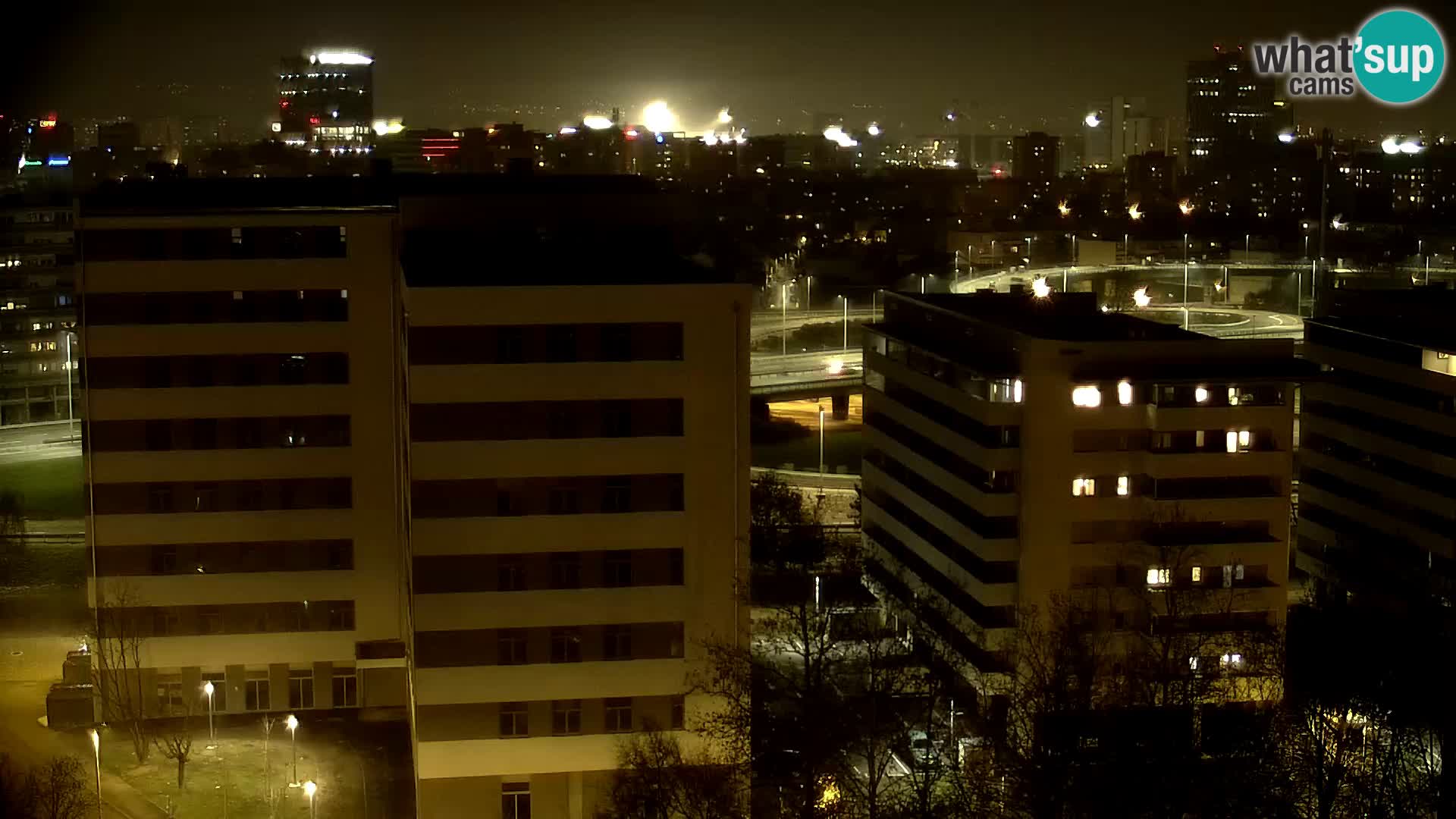 Rotatoria e incrocio viale Slavonska e Marin Držić  – webcam di Zagabria