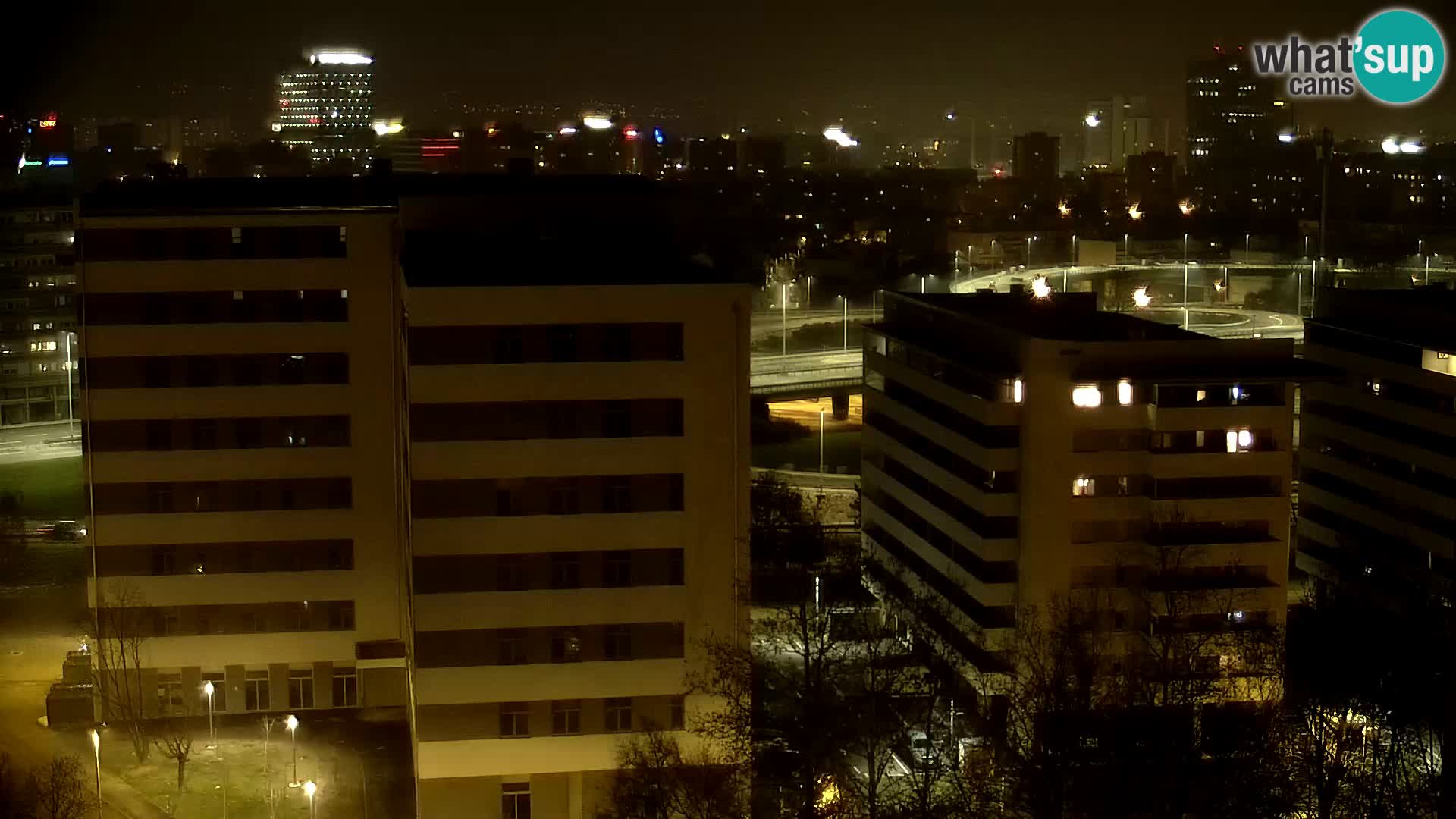 Live Interchange of Slavonska Avenue and Marin Držić Avenue in Zagreb webcam