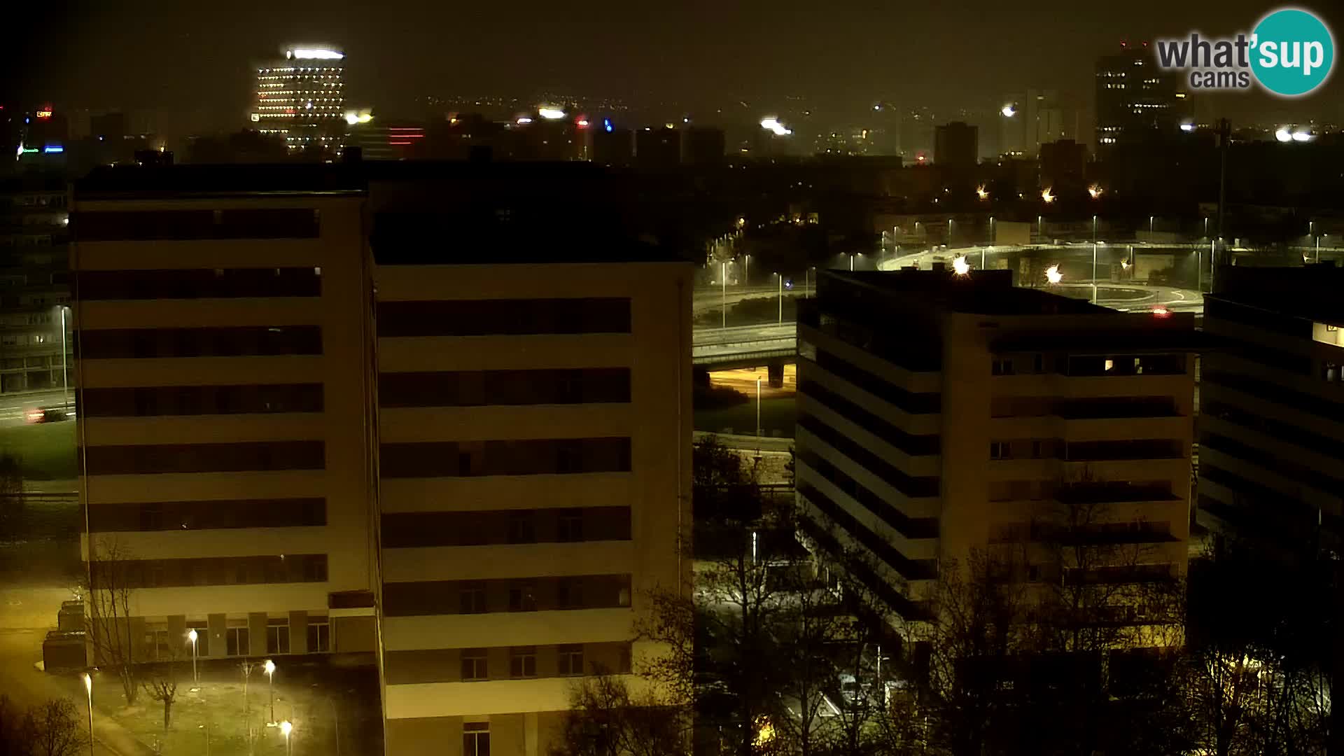 Rotatoria e incrocio viale Slavonska e Marin Držić  – webcam di Zagabria