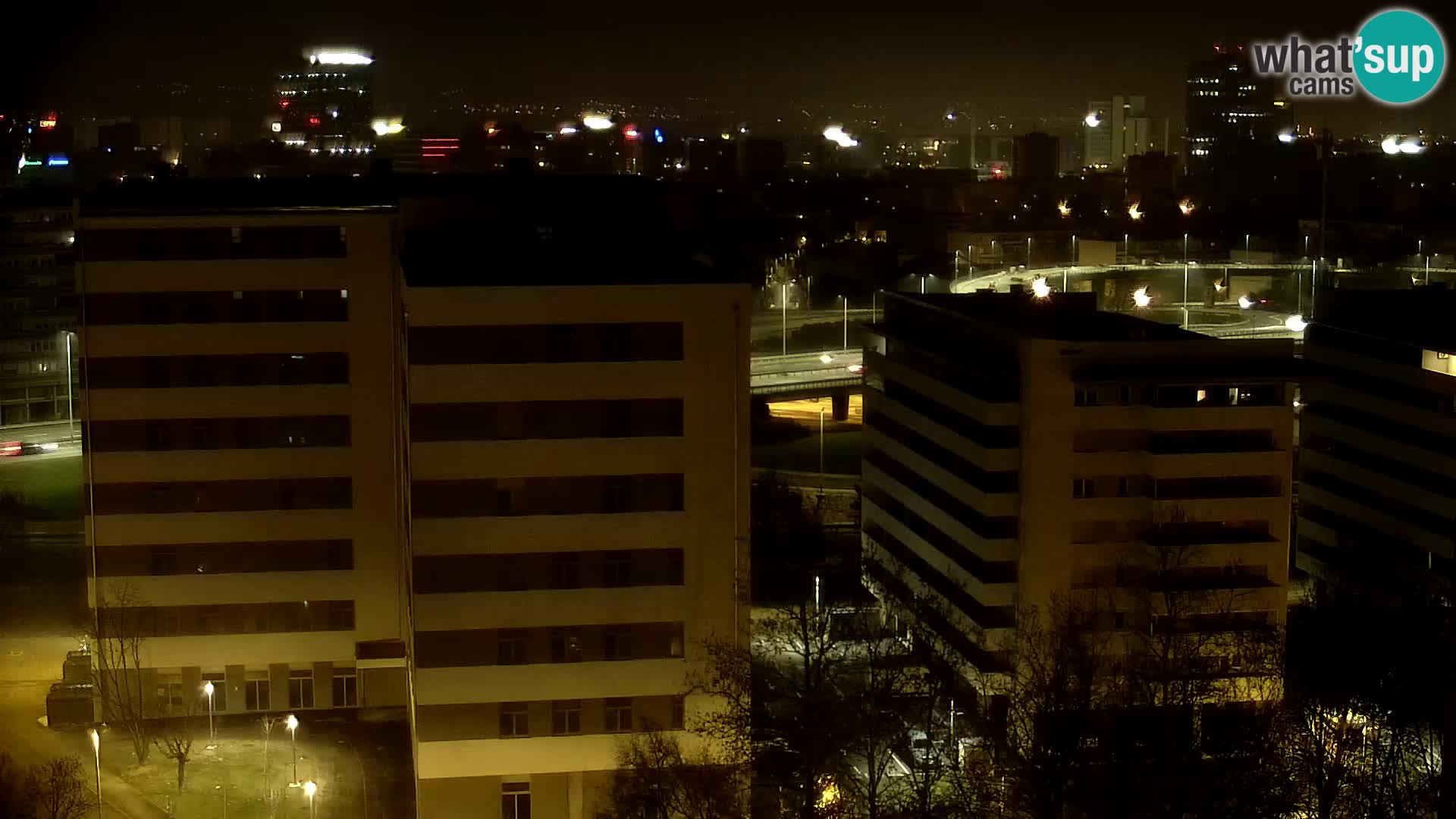 Rotatoria e incrocio viale Slavonska e Marin Držić  – webcam di Zagabria