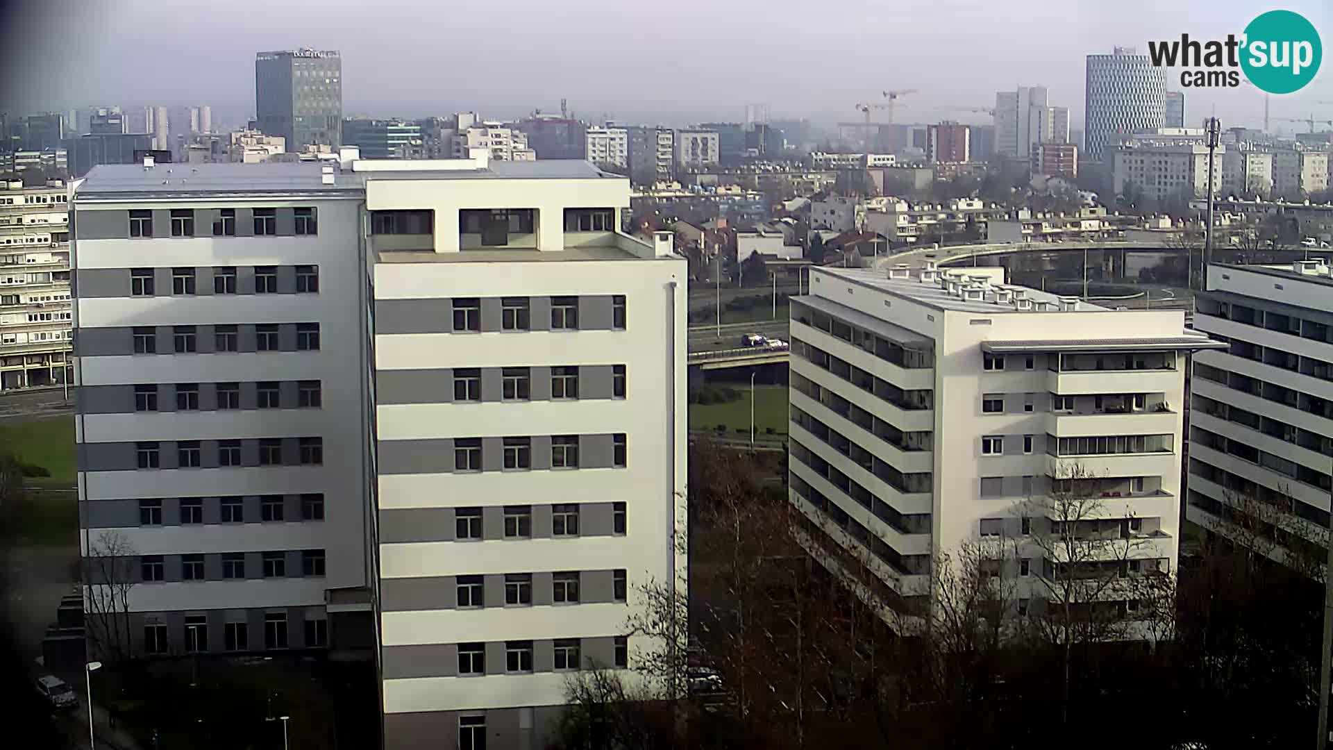 Live Interchange of Slavonska Avenue and Marin Držić Avenue in Zagreb webcam
