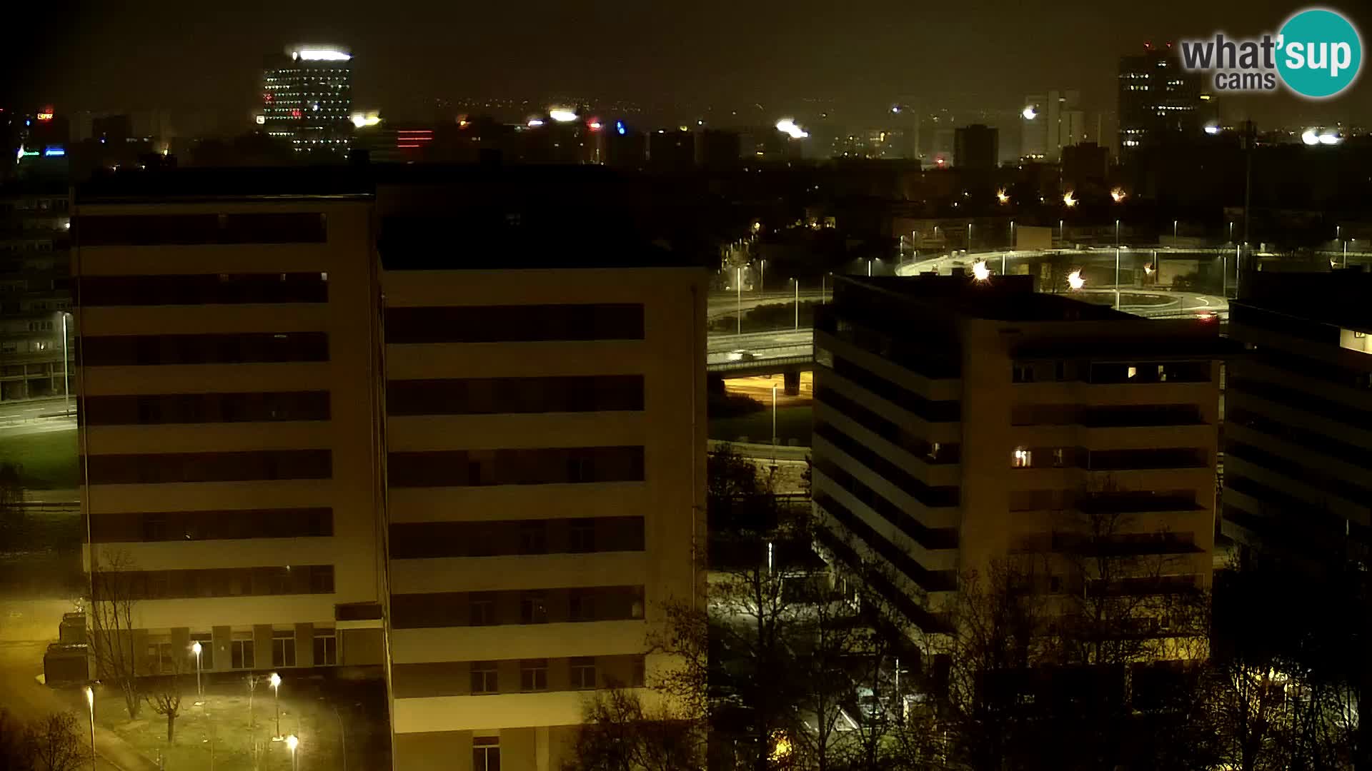 Live-Kreisverkehr Slavonska und Marin Držić Avenue zur Zagreb Webcam