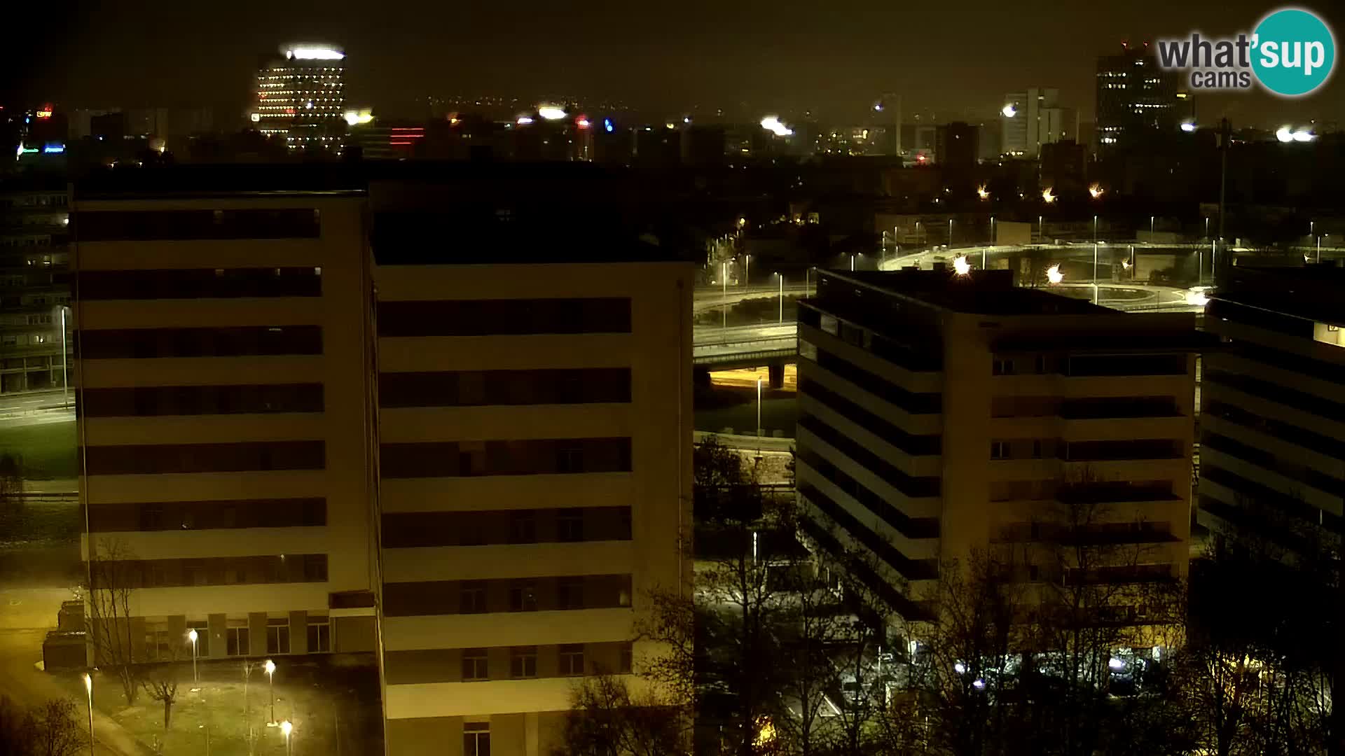 Live Interchange of Slavonska Avenue and Marin Držić Avenue in Zagreb webcam