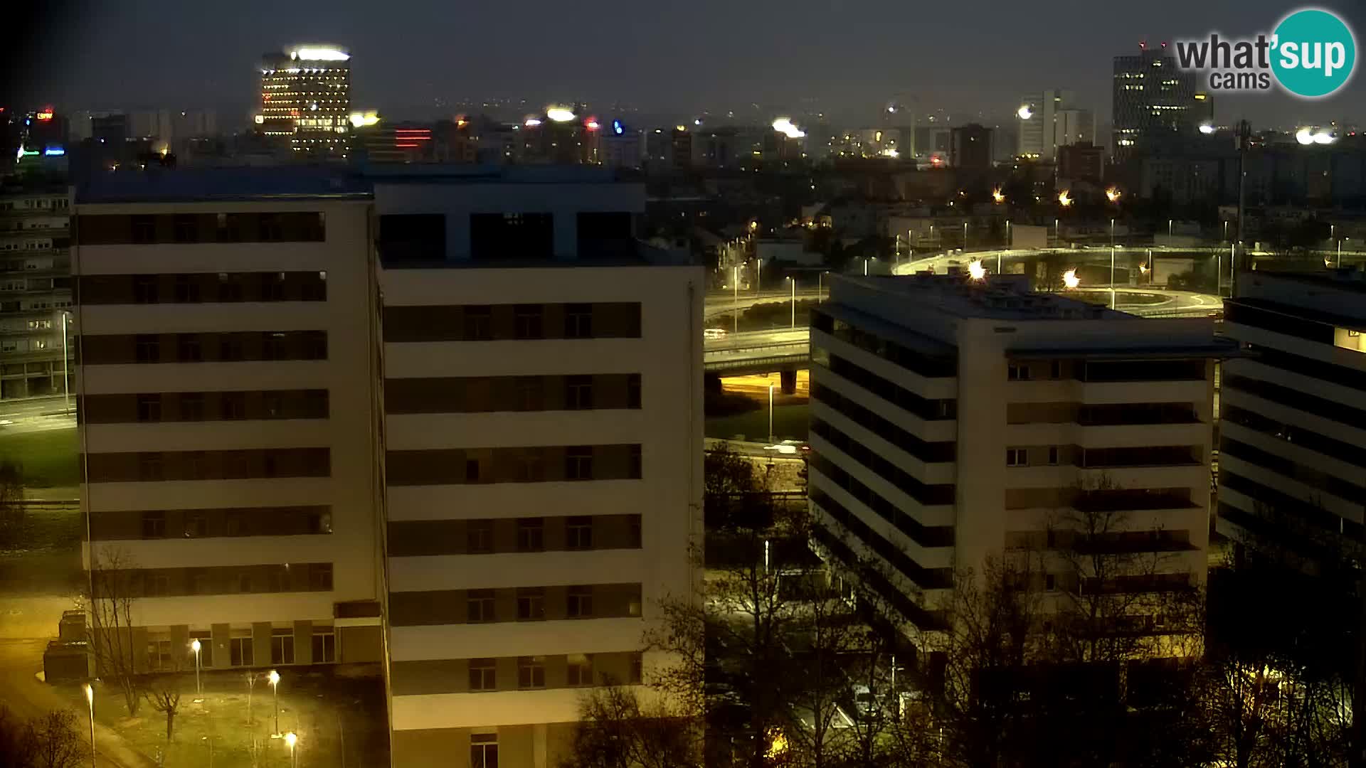 Live Interchange of Slavonska Avenue and Marin Držić Avenue in Zagreb webcam