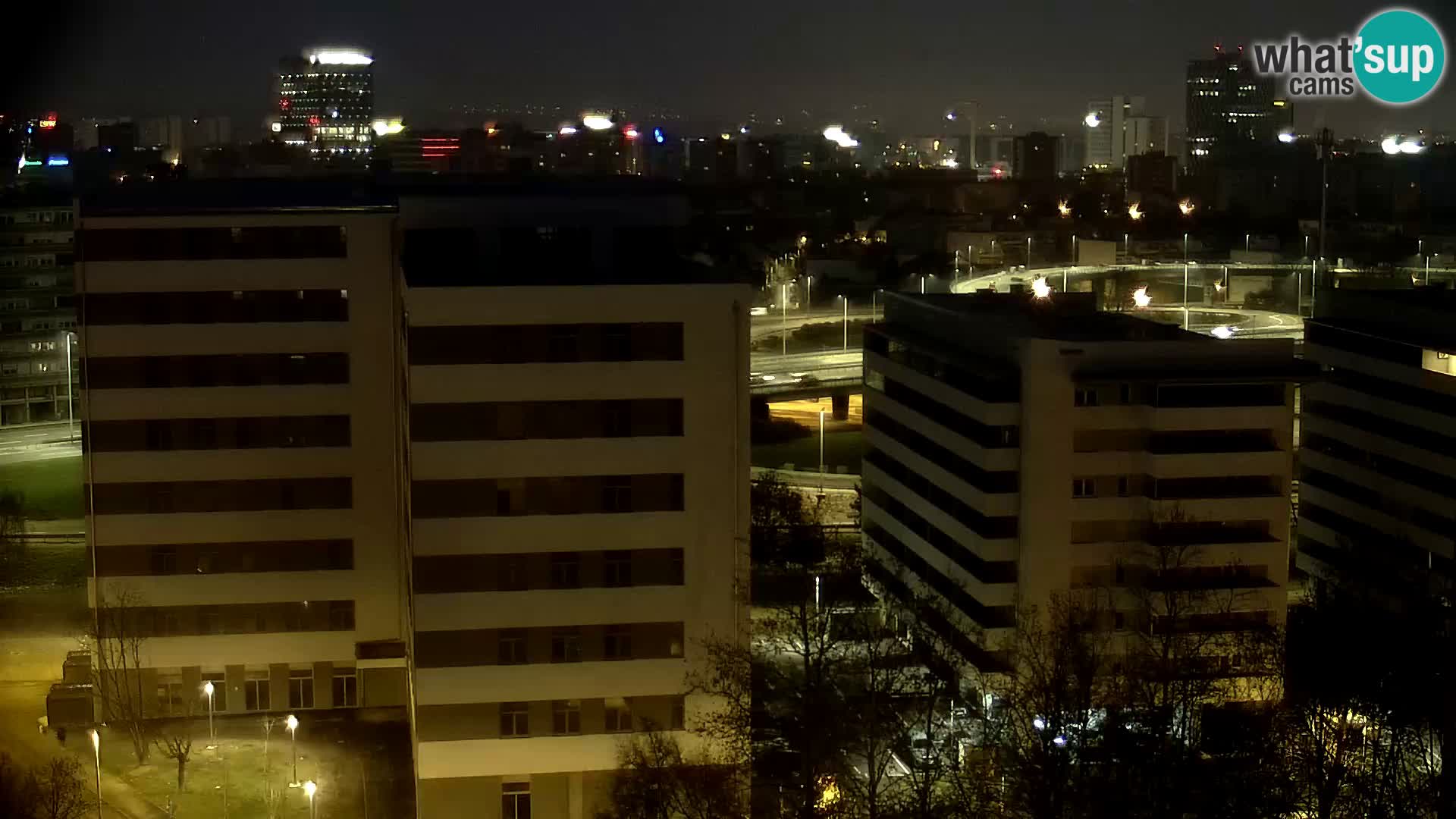 Rotatoria e incrocio viale Slavonska e Marin Držić  – webcam di Zagabria