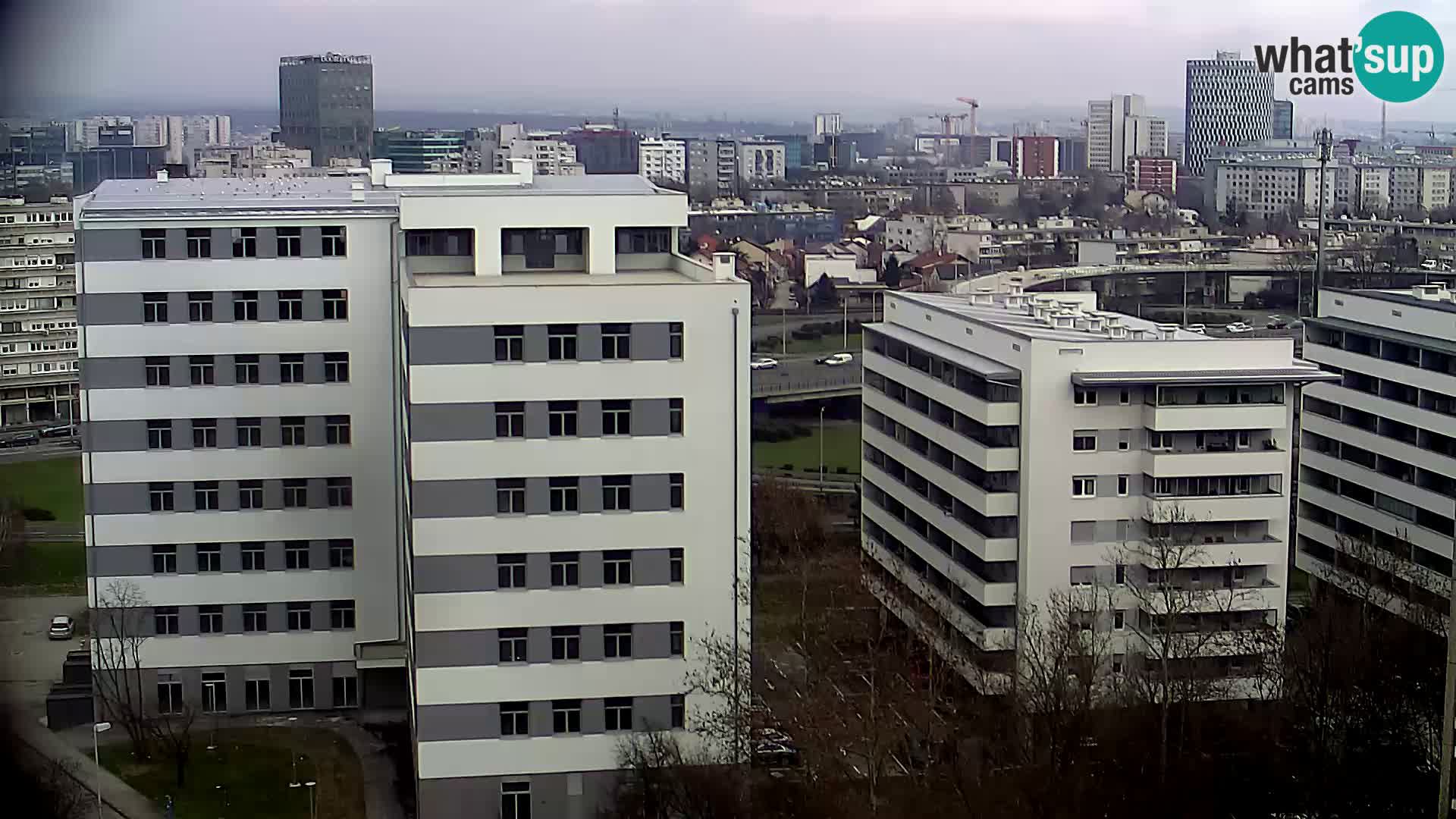 Live Interchange of Slavonska Avenue and Marin Držić Avenue in Zagreb webcam