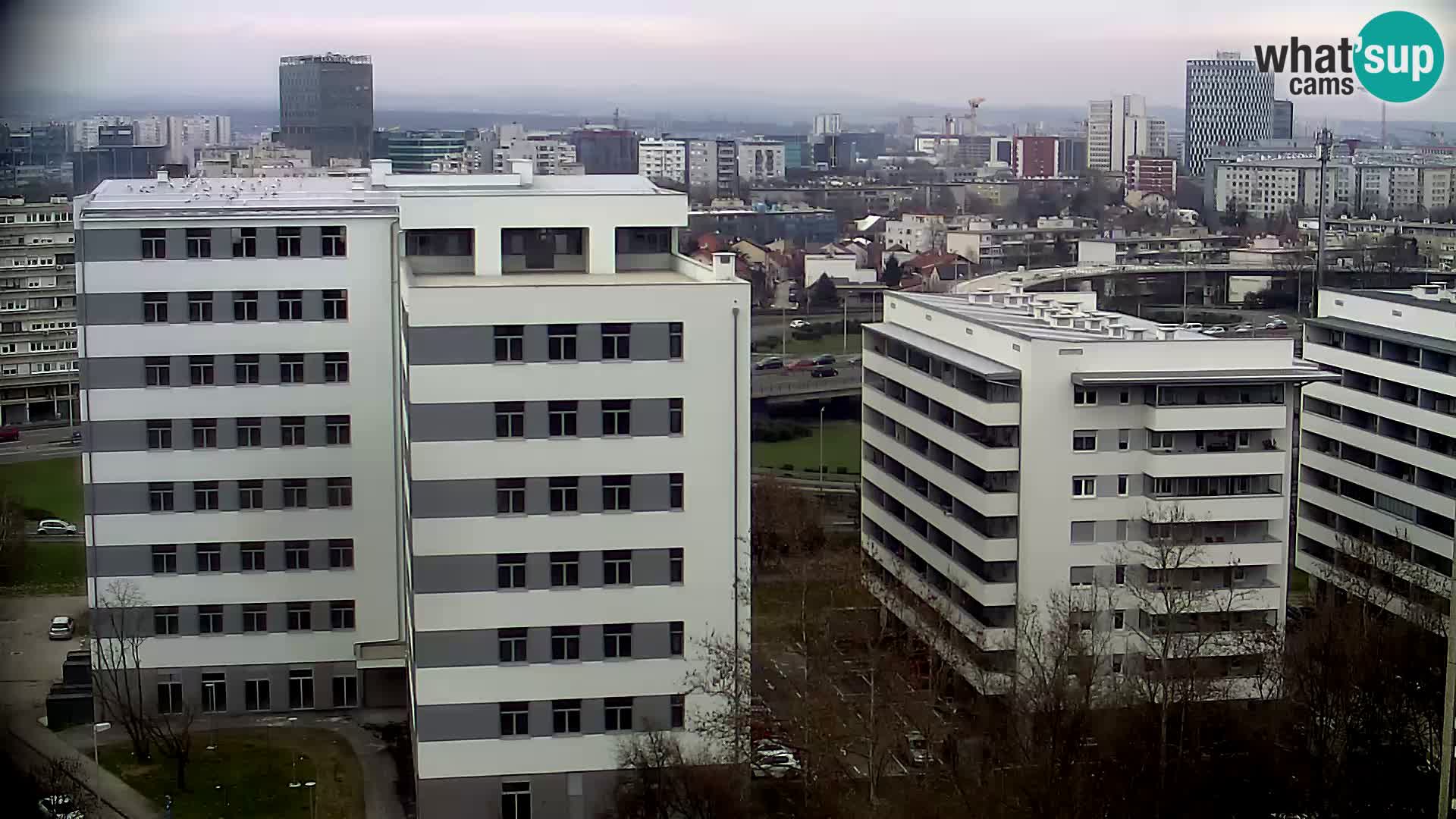 Live Interchange of Slavonska Avenue and Marin Držić Avenue in Zagreb webcam