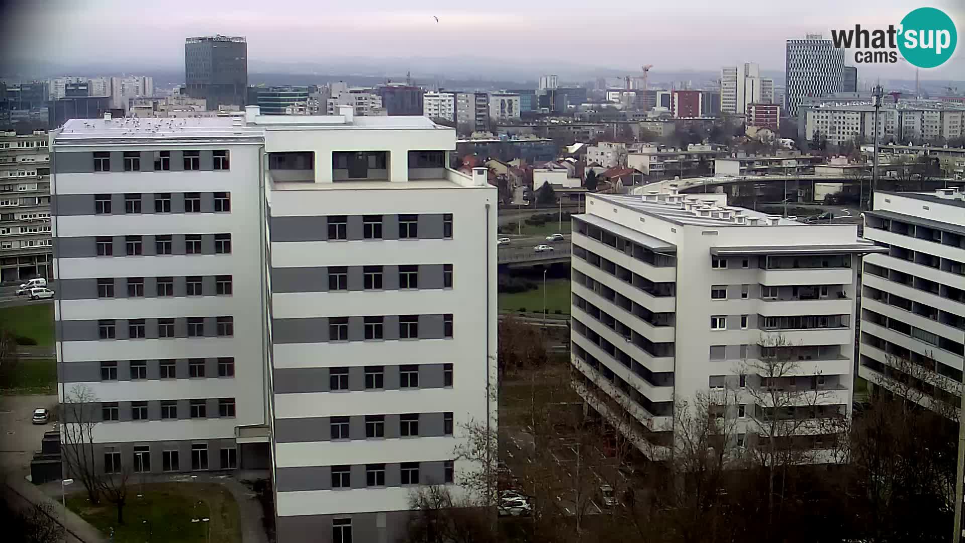 Rotatoria e incrocio viale Slavonska e Marin Držić  – webcam di Zagabria