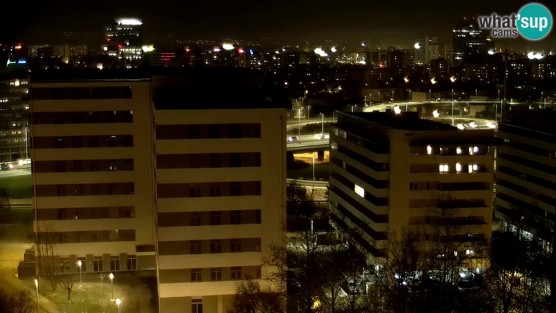 Live-Kreisverkehr Slavonska und Marin Držić Avenue zur Zagreb Webcam