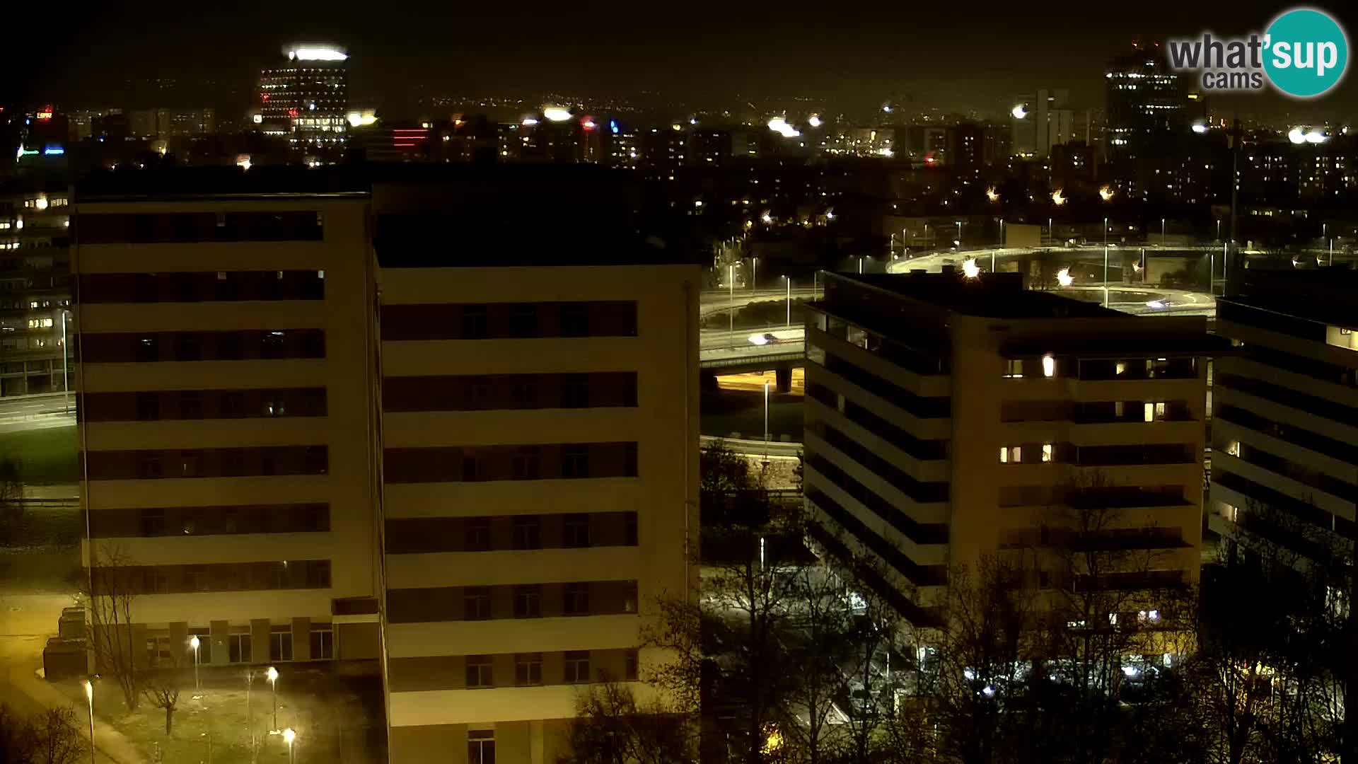 Live Interchange of Slavonska Avenue and Marin Držić Avenue in Zagreb webcam