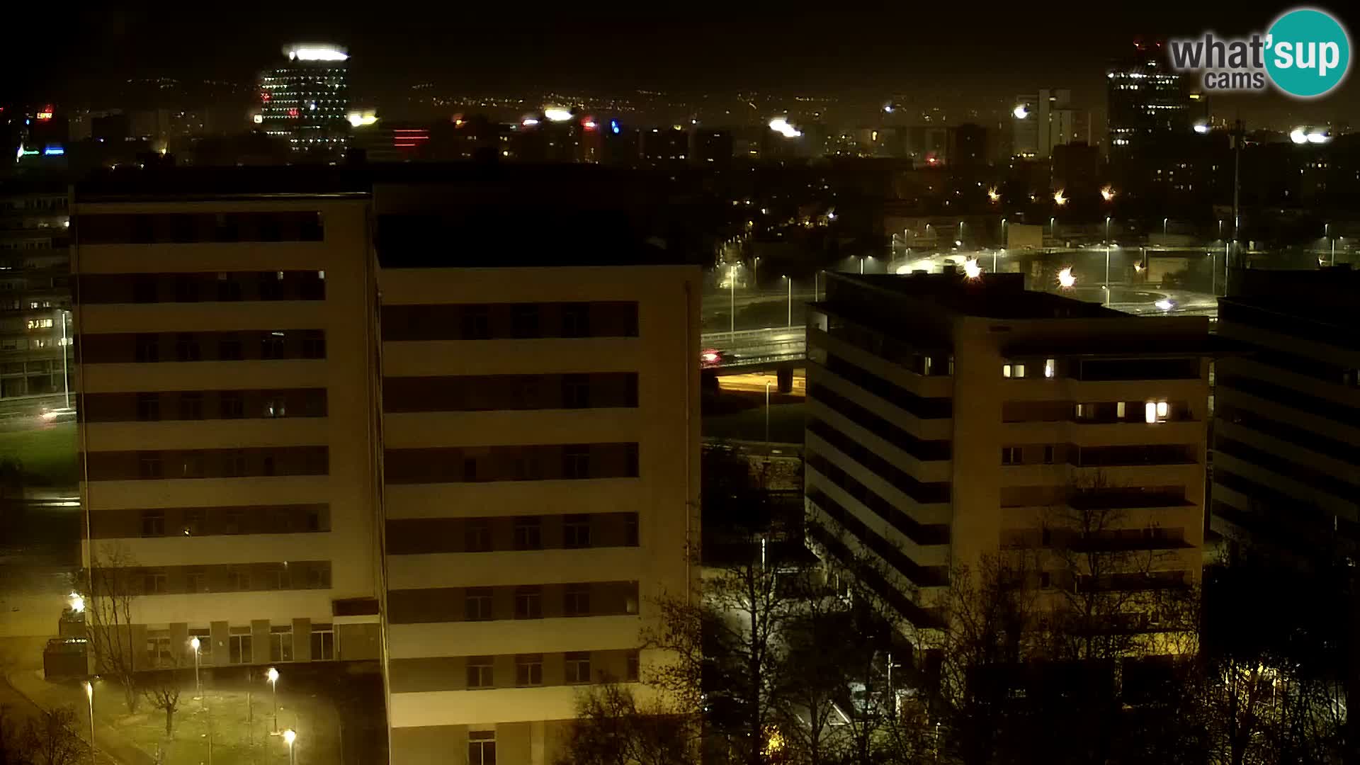 Krožišče Slavonske in Marin Držićeve ulice v Zagrebu v živo