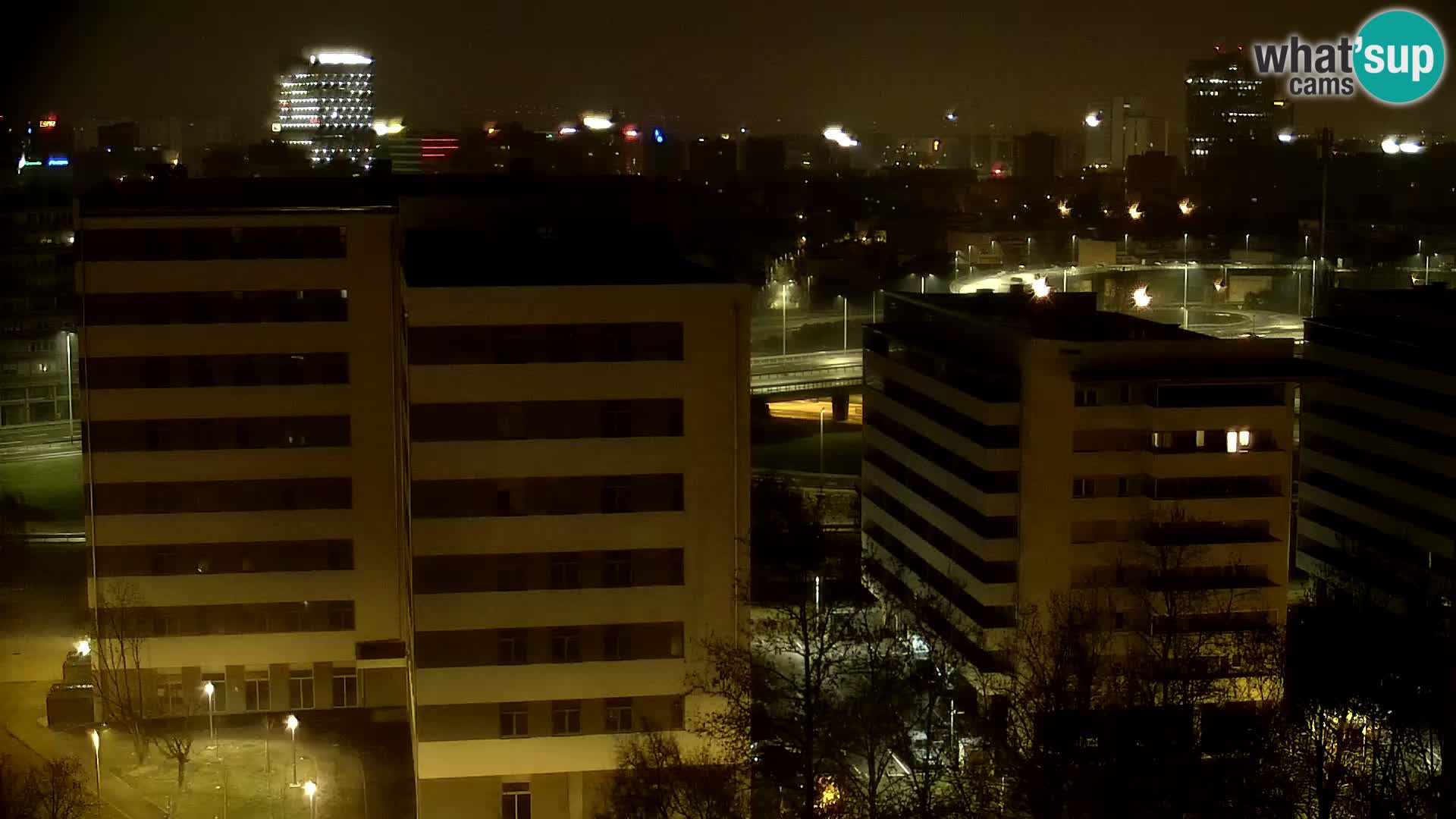 Rotatoria e incrocio viale Slavonska e Marin Držić  – webcam di Zagabria