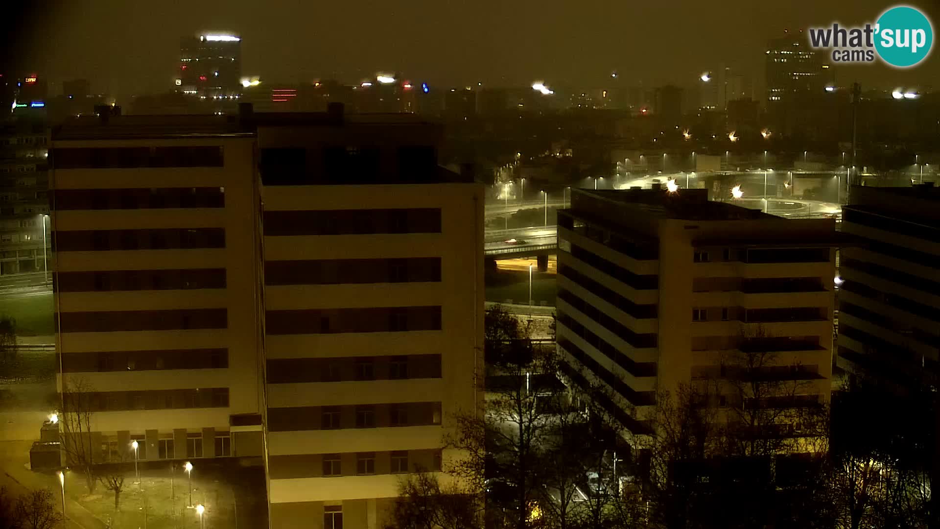 Krožišče Slavonske in Marin Držićeve ulice v Zagrebu v živo