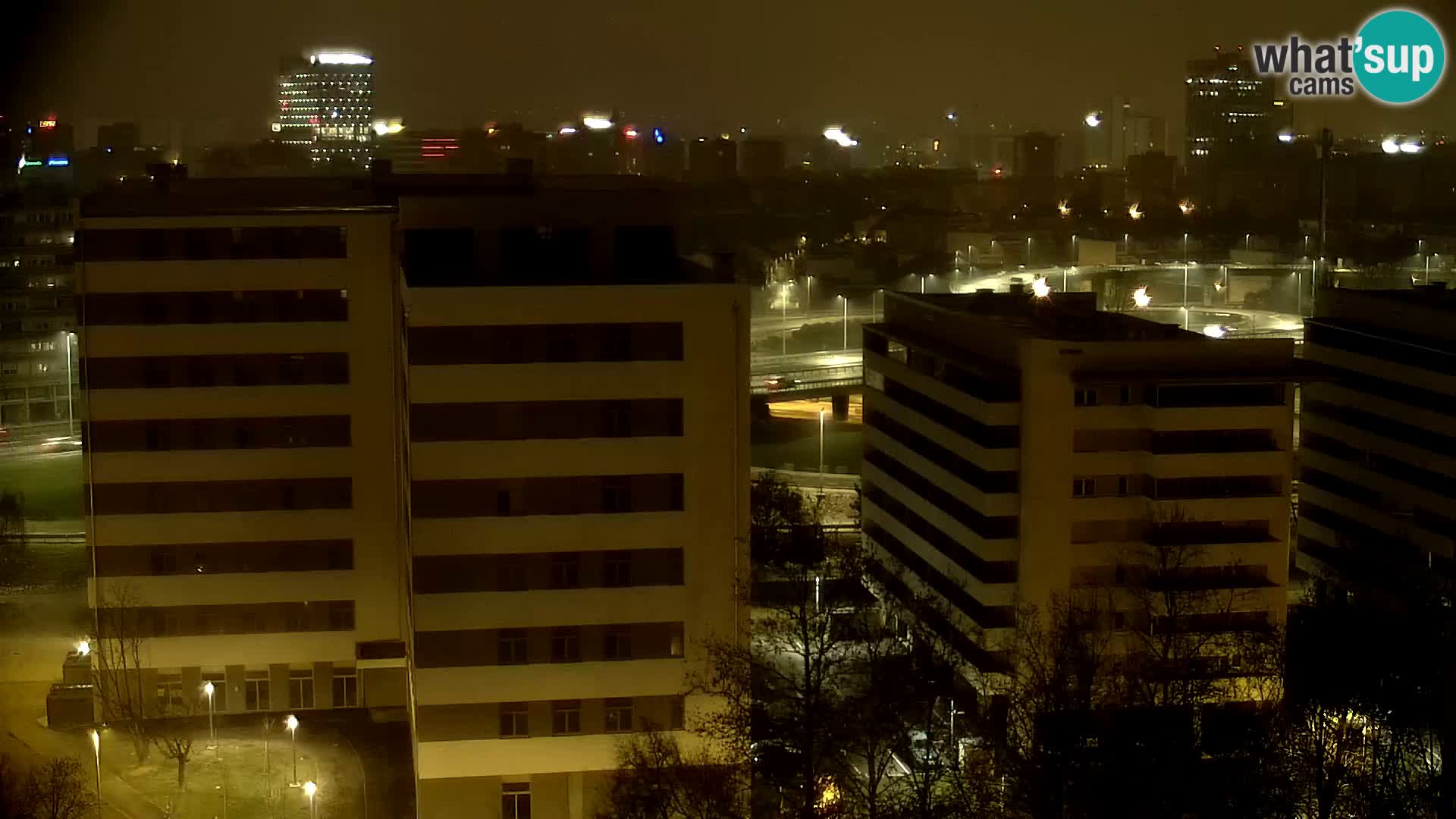 Live-Kreisverkehr Slavonska und Marin Držić Avenue zur Zagreb Webcam