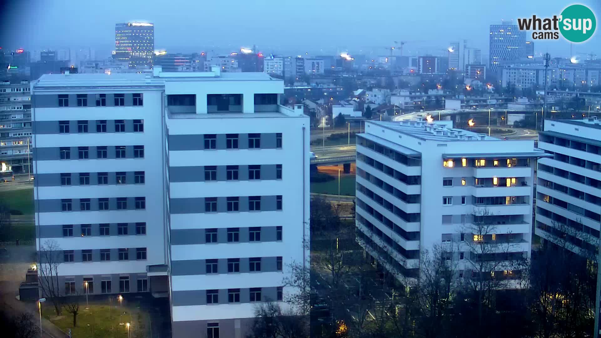 Live Interchange of Slavonska Avenue and Marin Držić Avenue in Zagreb webcam