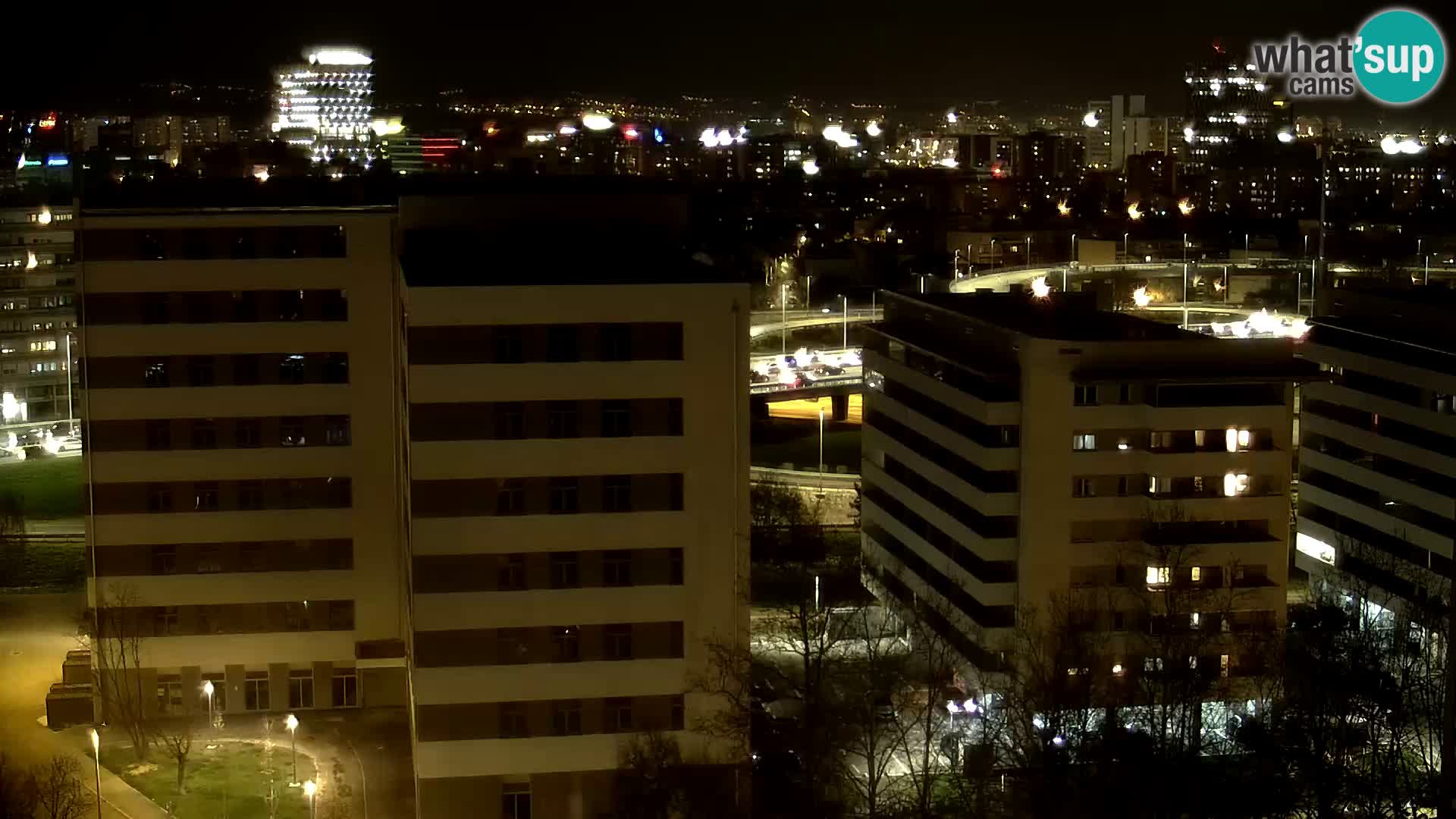 Rotatoria e incrocio viale Slavonska e Marin Držić  – webcam di Zagabria