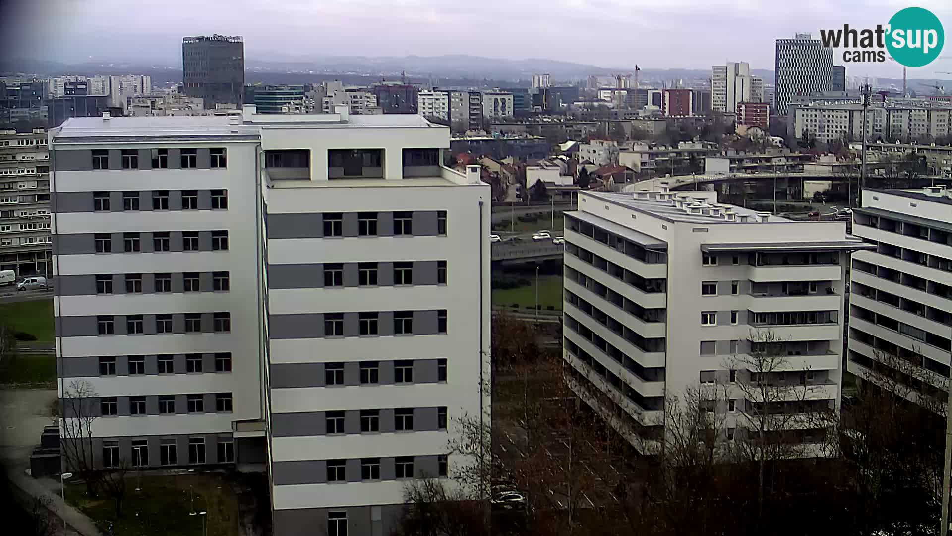 Live Interchange of Slavonska Avenue and Marin Držić Avenue in Zagreb webcam