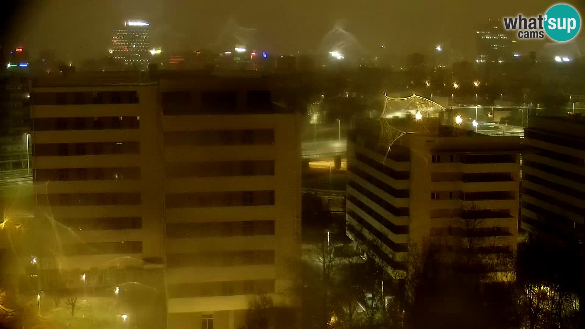 Rond-point en direct traversant les avenues Slavonska et Marin Držić à Zagreb webcam
