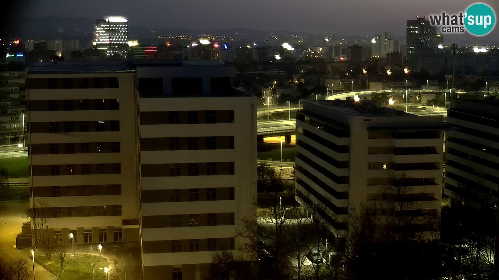 Live Interchange of Slavonska Avenue and Marin Držić Avenue in Zagreb webcam