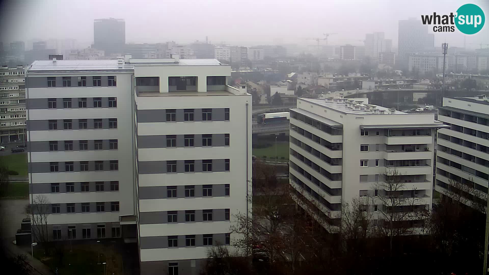 Live Interchange of Slavonska Avenue and Marin Držić Avenue in Zagreb webcam
