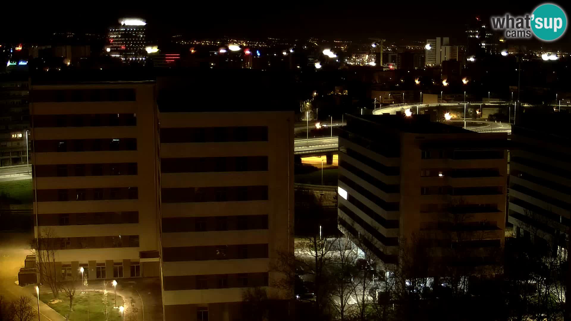 Live Interchange of Slavonska Avenue and Marin Držić Avenue in Zagreb webcam