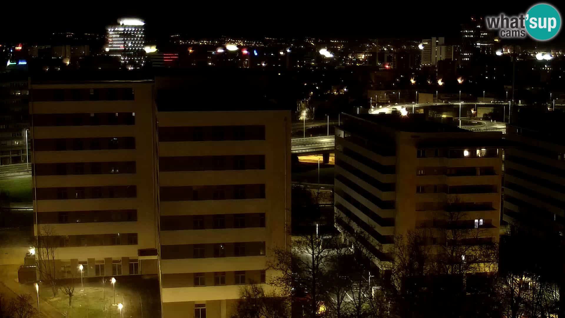 Live Interchange of Slavonska Avenue and Marin Držić Avenue in Zagreb webcam