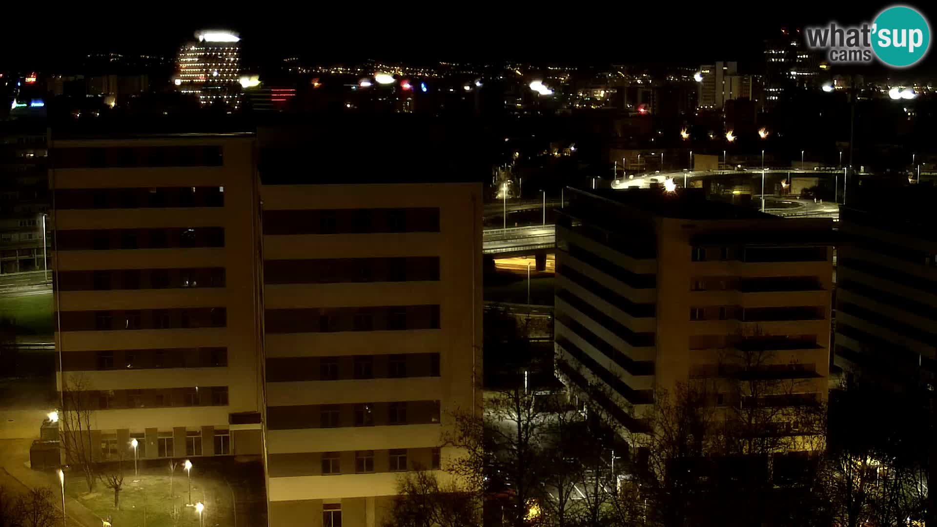 Live Interchange of Slavonska Avenue and Marin Držić Avenue in Zagreb webcam